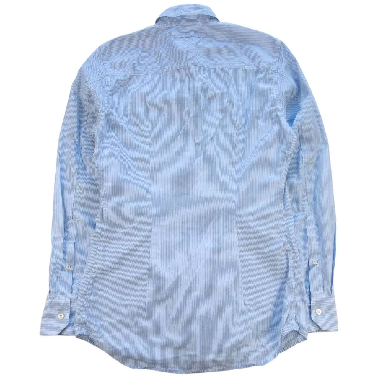 Prada Shirts Button Ups Vintage Prada Striped Button Up Shirt Size L Blue