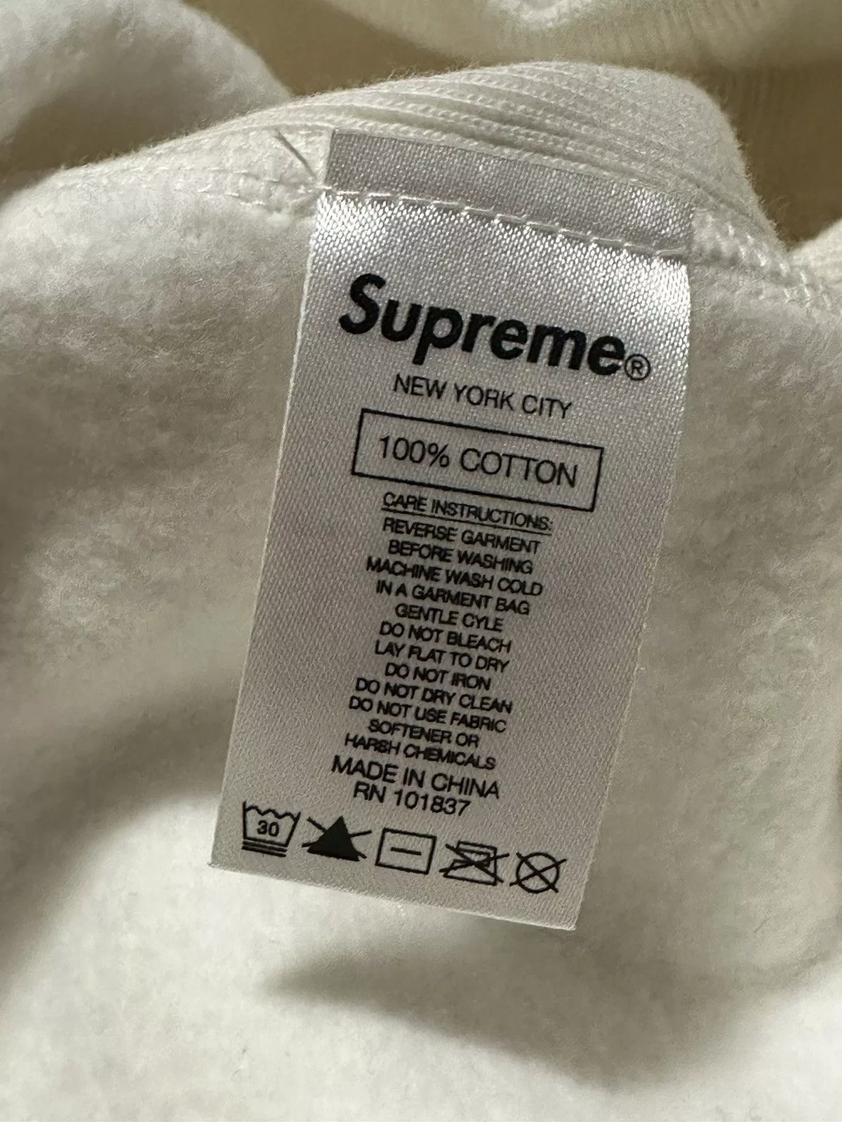 Supreme Light Jackets Supreme jewels hooded sweatshirt White