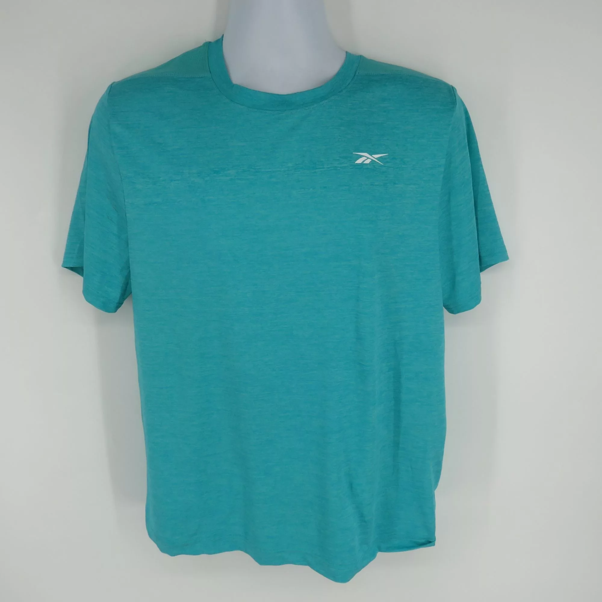 Reebok Short Sleeve T Shirts Reebok Men's Speedwick Tech Style Active Teal T-Shirt Medium Blue