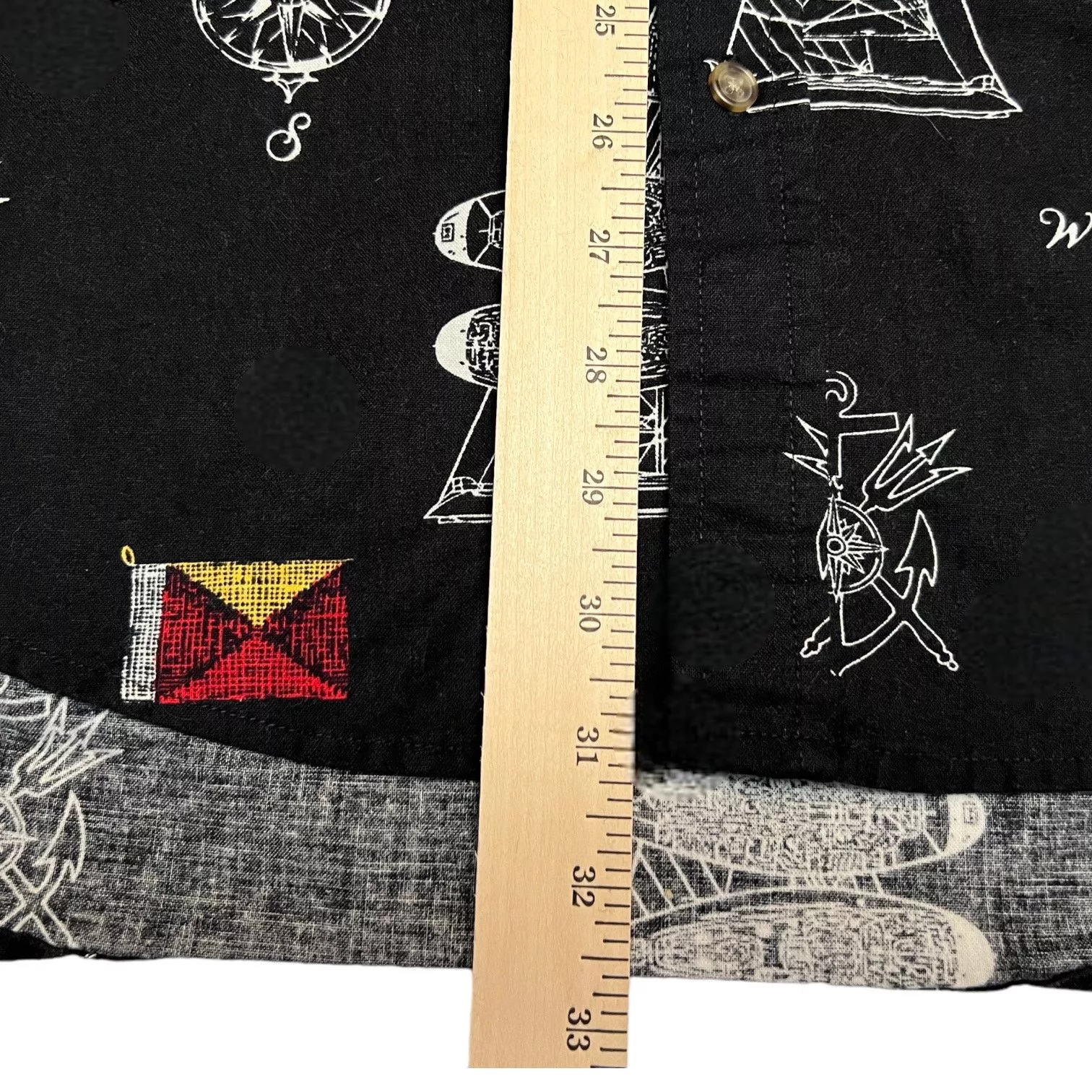 Puritan Shirts Button Ups Puritan Black Short Sleeve Button Up Shirt Boats and Compass