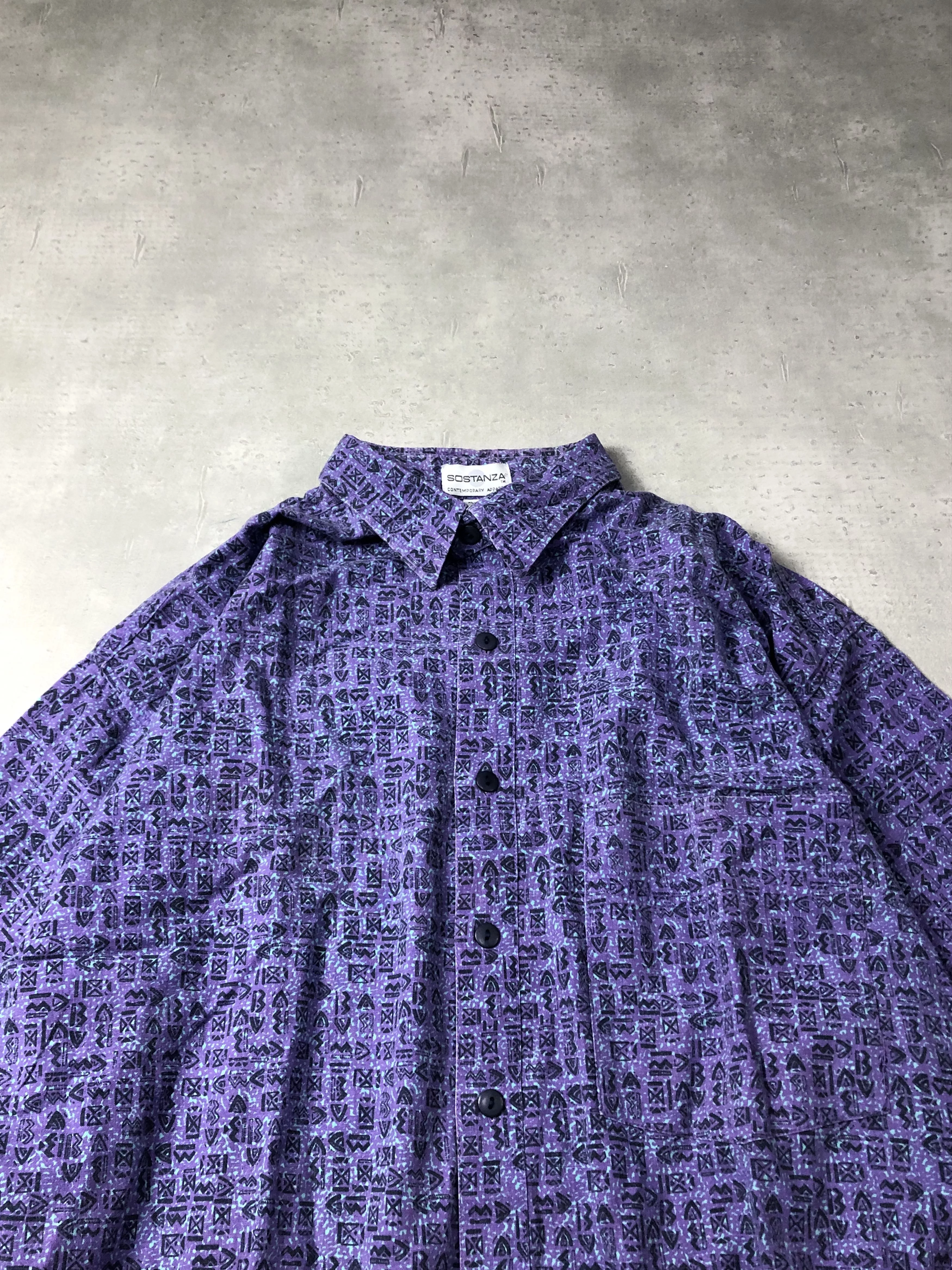 Vintage Shirts Button Ups Vintage patterned shirt 3-3-40 80 Multi