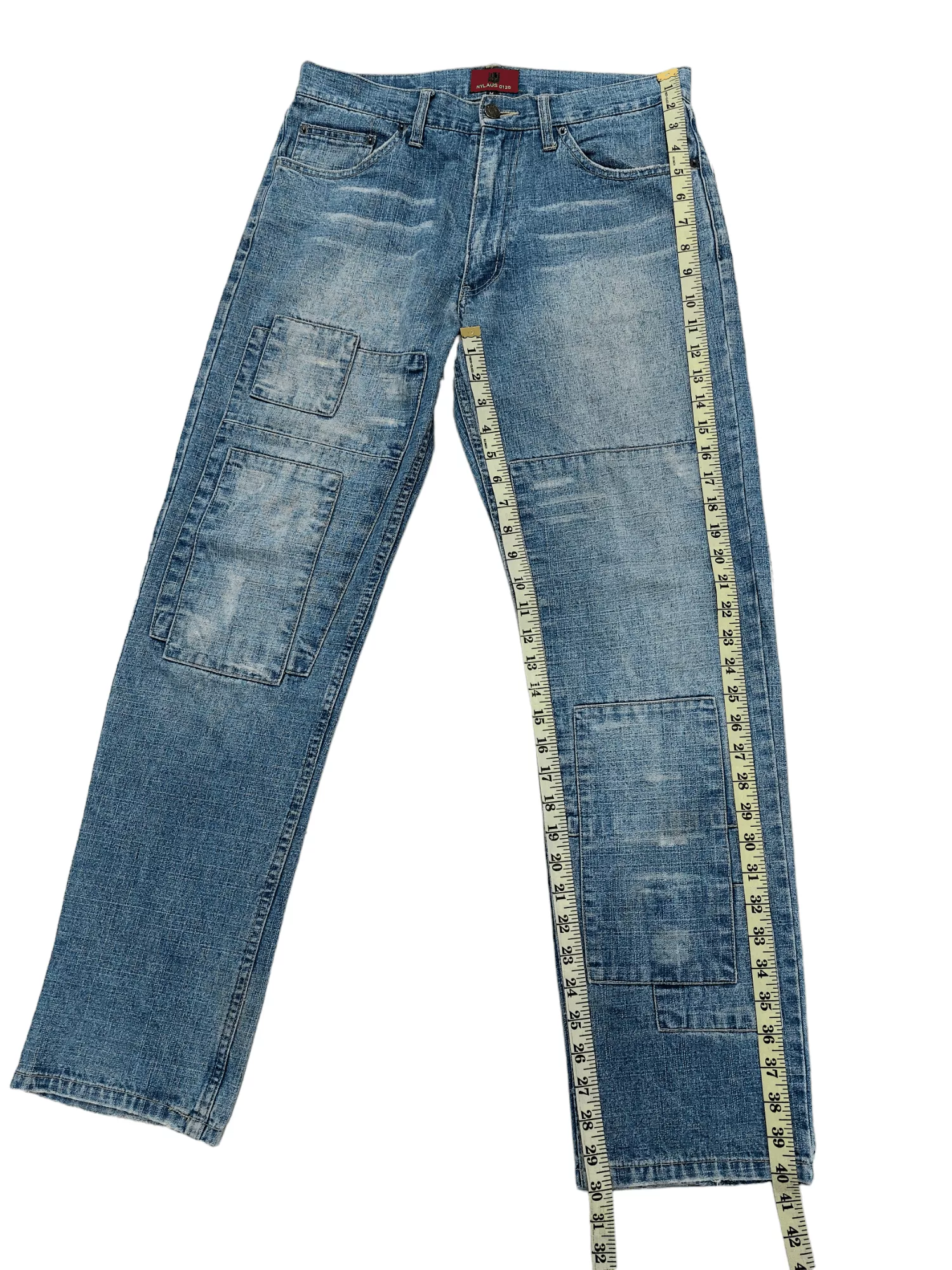 Designer Denim Designer × If Six Was Nine Nylaus 0125 Patchwork Denim Blue