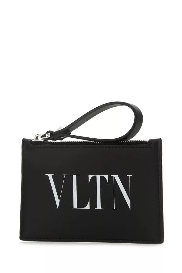 Valentino Wallets Valentino Black Leather Card Holder Multi