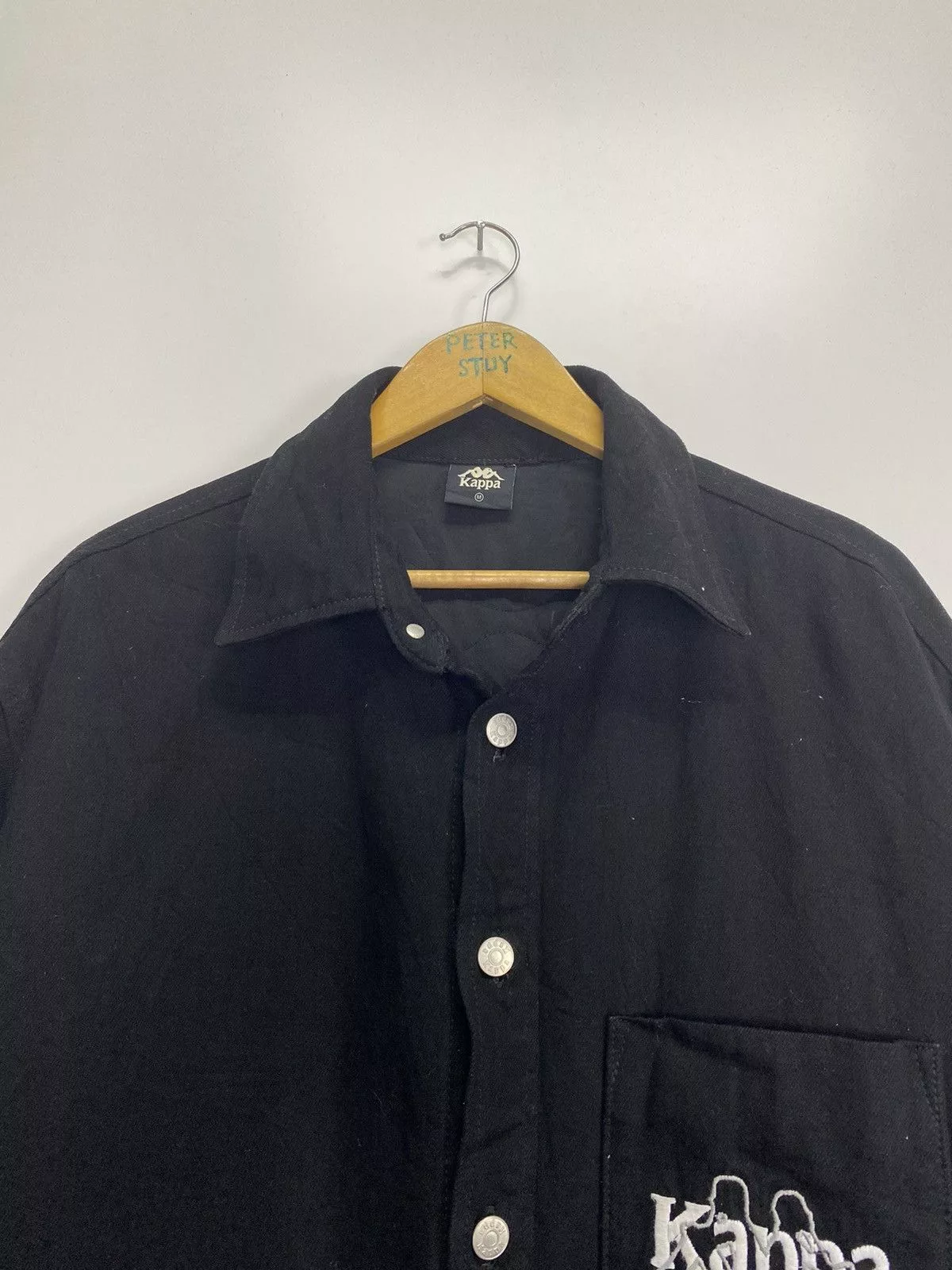GU Light Jackets GU × Kappa Kappa Button Jacket Black