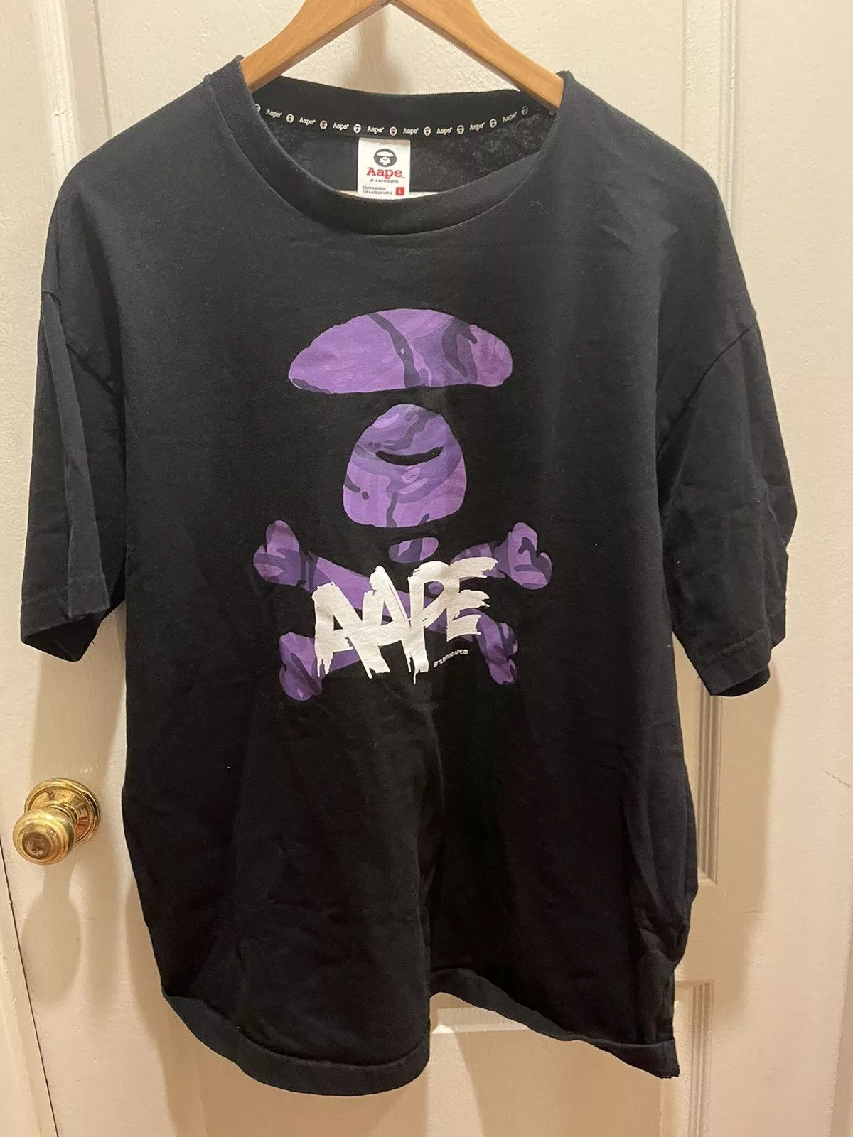 Aape Short Sleeve T Shirts Aape tee Black