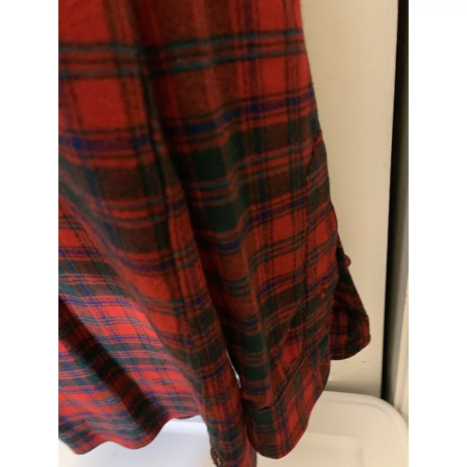 Pendleton Shirts Button Ups Vintage Pendleton Men’s 17 1/2 Red Plaid Virgin Wool Shirt U