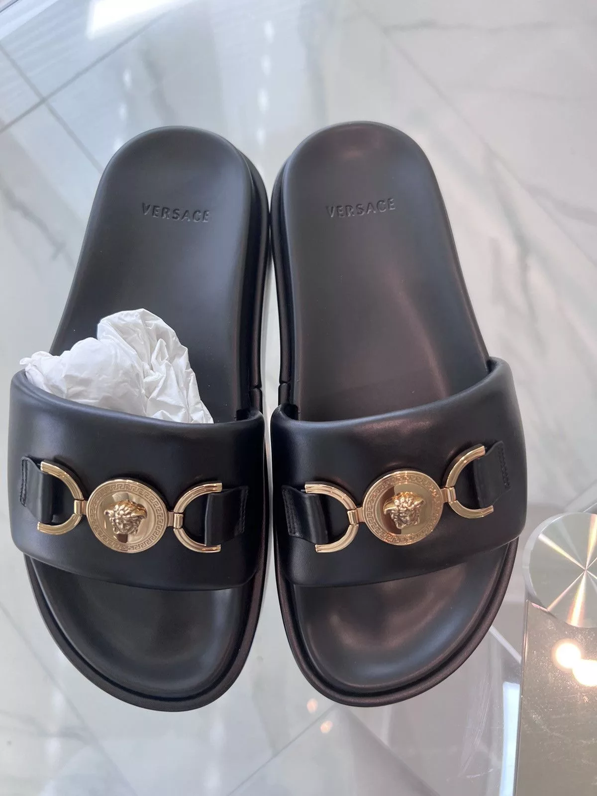 Versace Sandals Versace Medusa '95 platform sandals Black