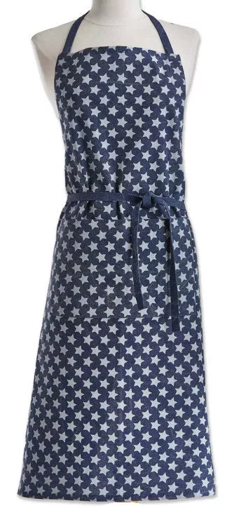 Stars Apron Blue