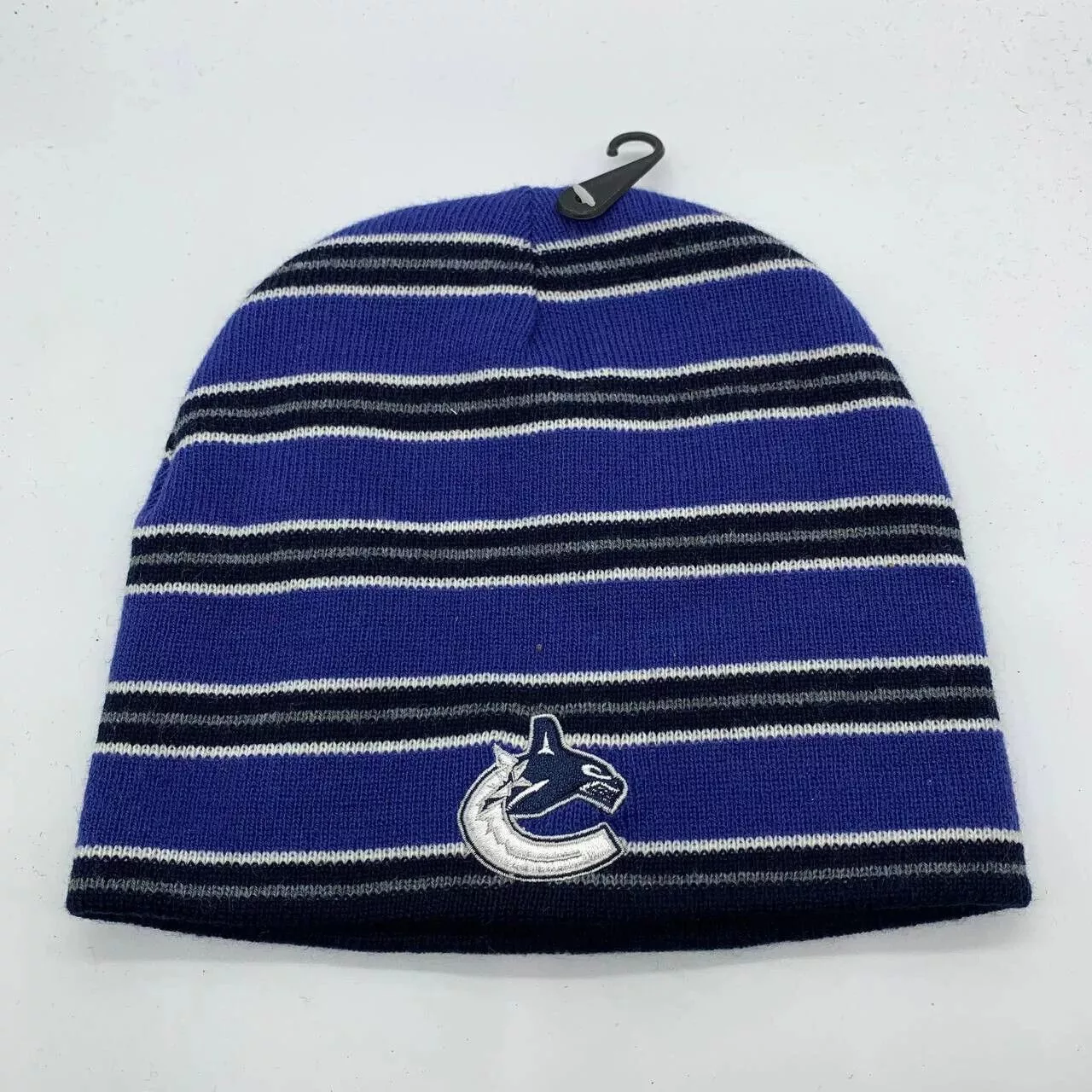 NHL Hats Vancouver Canucks NHL Hat Purple Beanie Cap New Men Black