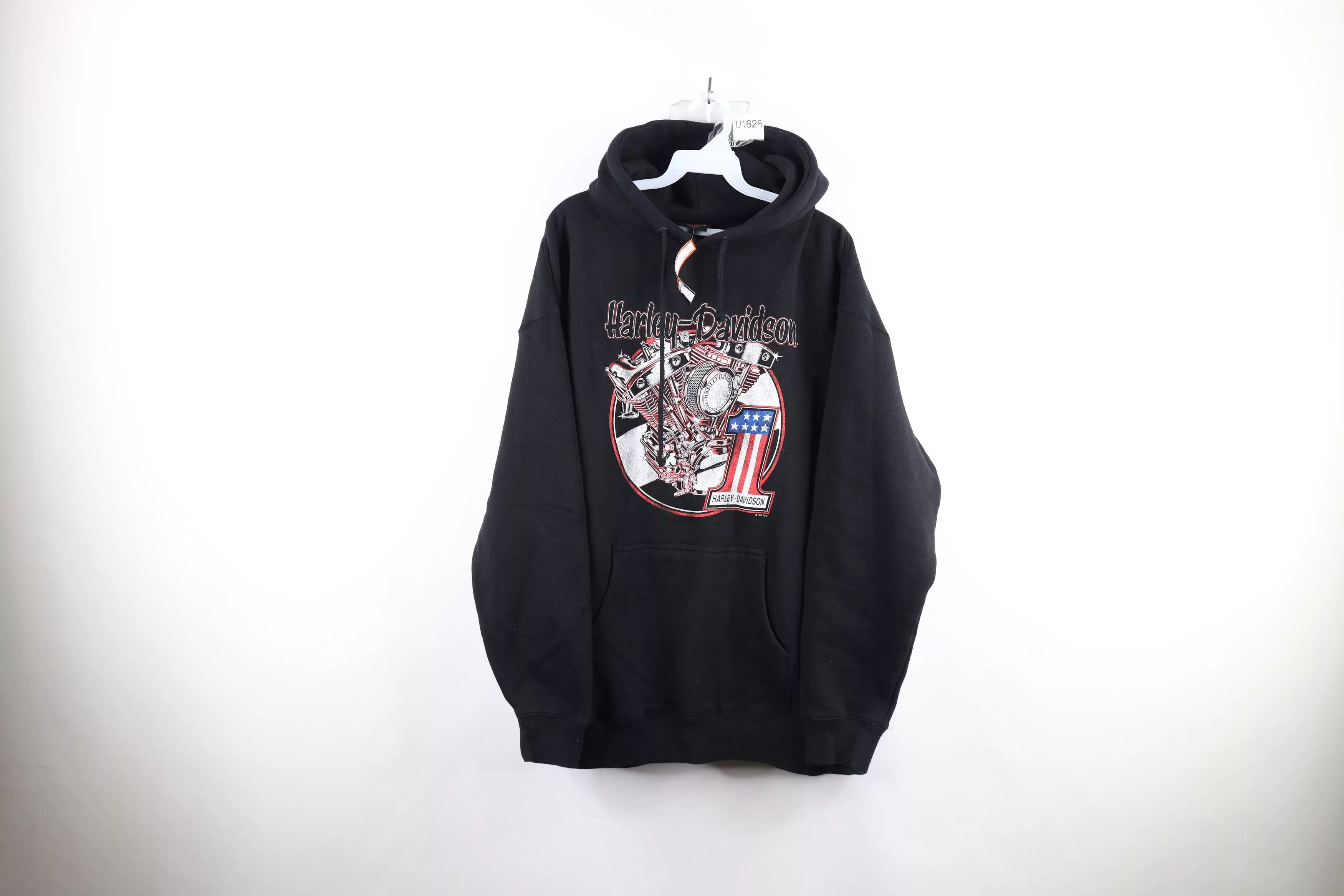 Harley Davidson Sweaters Knitwear Harley Davidson × Vintage Deadstock Vintage Harley Davidson Heavy Hoodie Sweatshirt Black