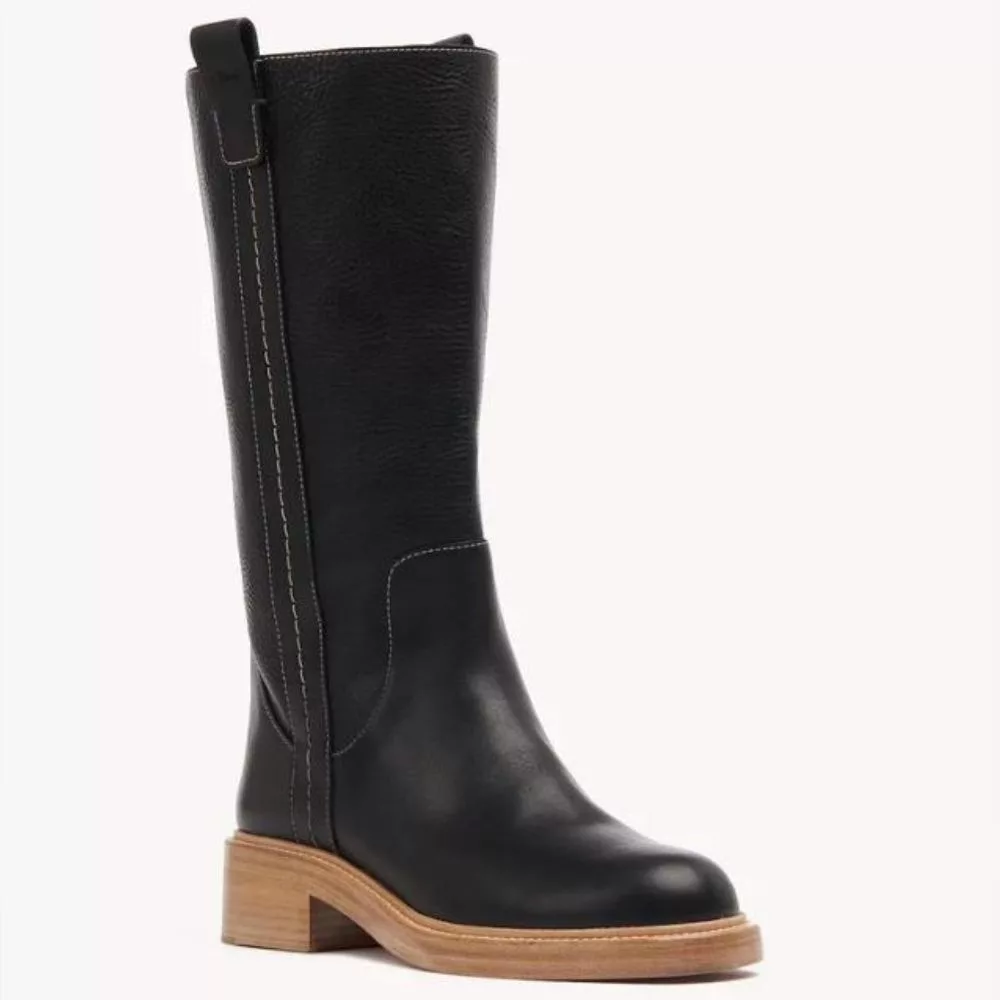 Chloe Boots Chloe o1loc1c0624 CHC21 Edith Boots in Black