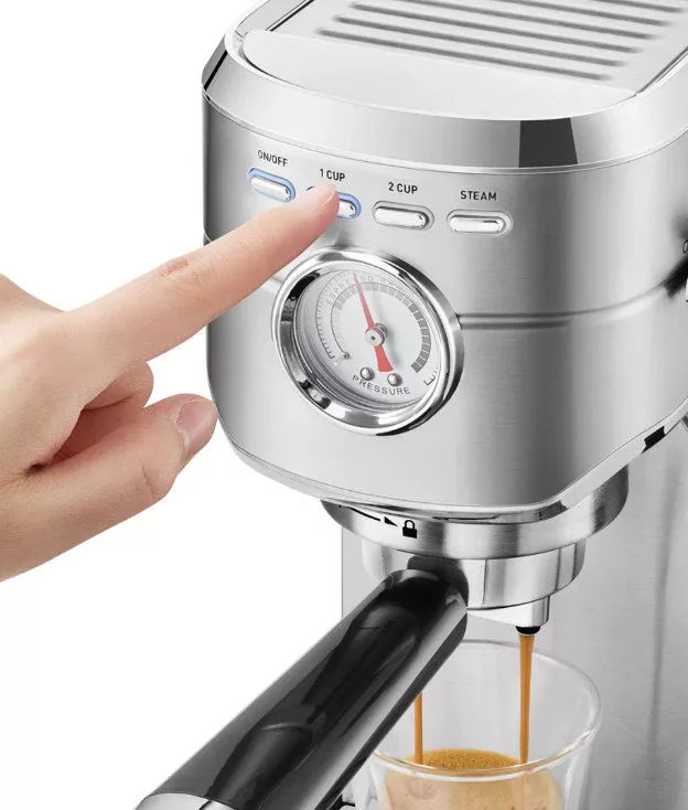 Cream Semi Auto Espresso Machine