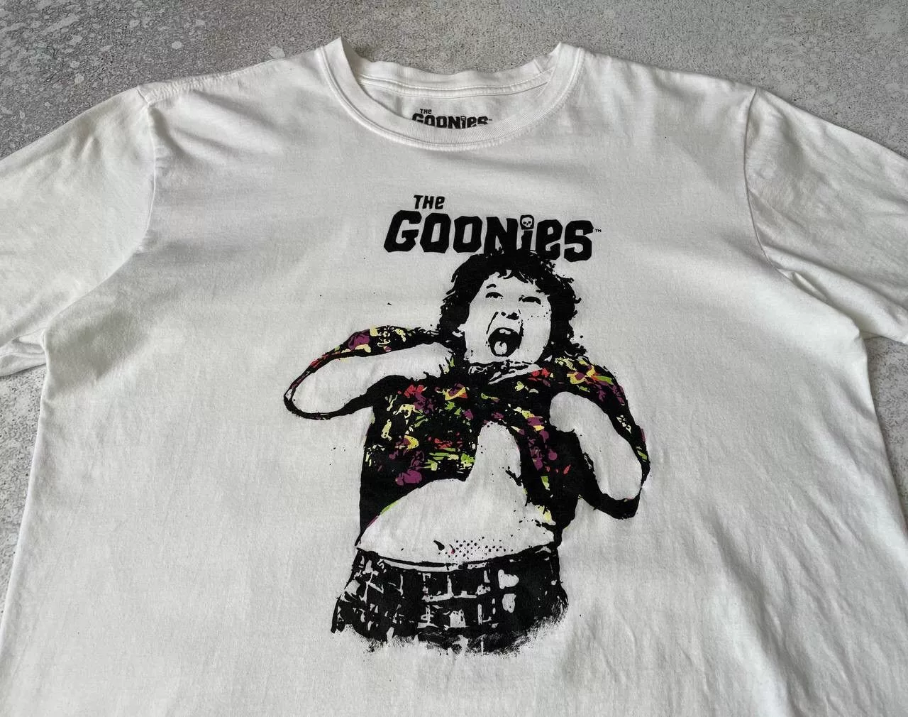 Band Tees Short Sleeve T Shirts Band Tees × Vintage Vintage The Goonies Truffle Shuffle Movie T-shirt Y2K rare White