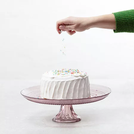 Jupiter Pink Cake Stand 13x13x4.3"     