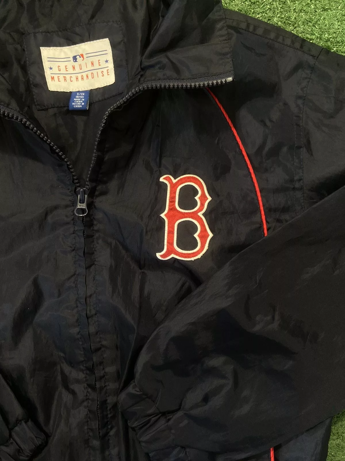 MLB Light Jackets Red sox jacket mlb Jersey Blue