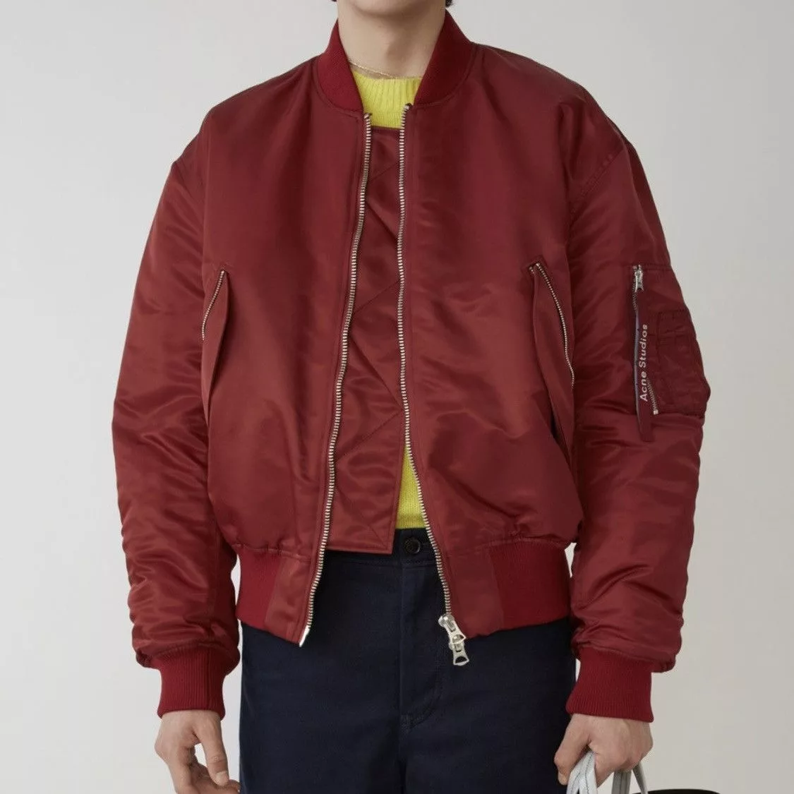Acne Studios Bombers ACNE STUDIOS MAKIO MA-1 BOMBER Red