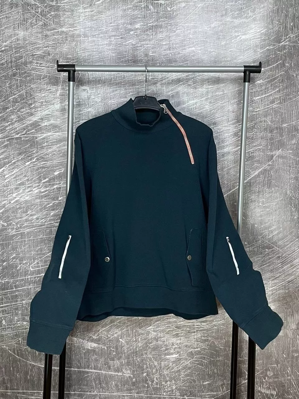 Hugo Boss Sweaters Knitwear RARE HUGO BOSS ZIP SWEATSHIRT dark green Streetwear