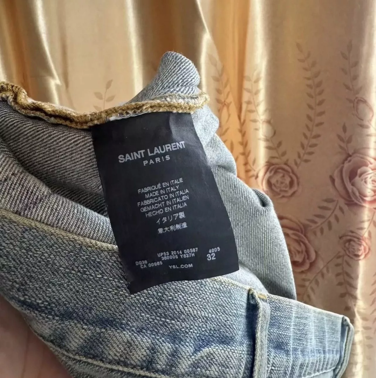 Saint Laurent Paris Denim Saint Laurent Paris 14ss Light Blue Jeans 32