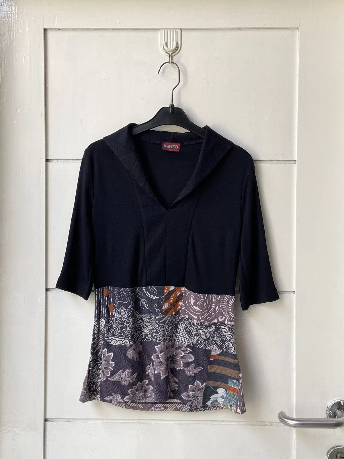 Kenzo Short Sleeve T Shirts KENZO PARIS Black T-shirt