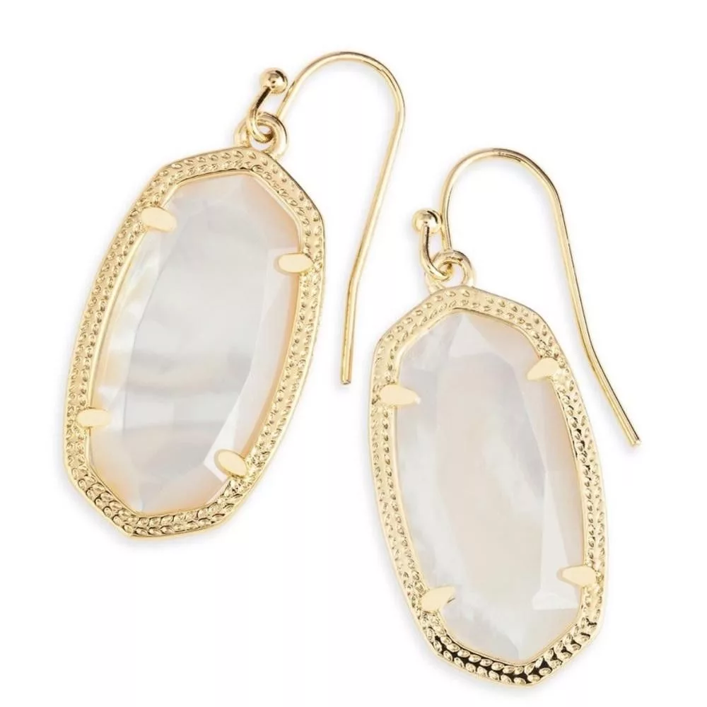 Kendra Scott Earrings Kendra Scott Dani Ivory Mother of Pearl Gold Drop Earrings