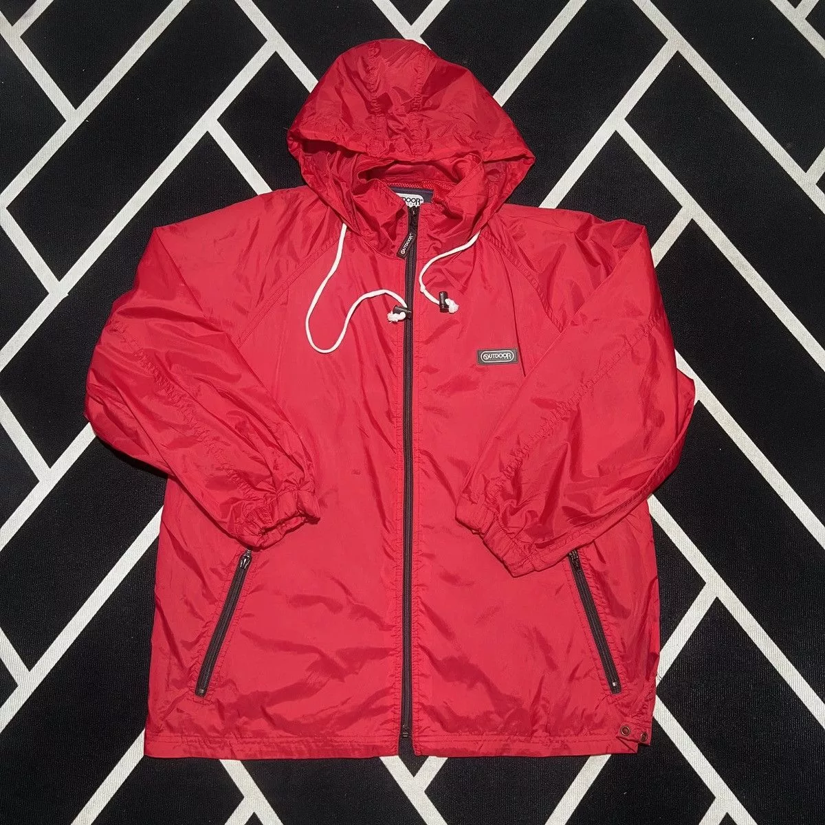 Weatherproof Light Jackets Weatherproof Outdoor Products Windbreaker Light Jacket Red Gorpcore