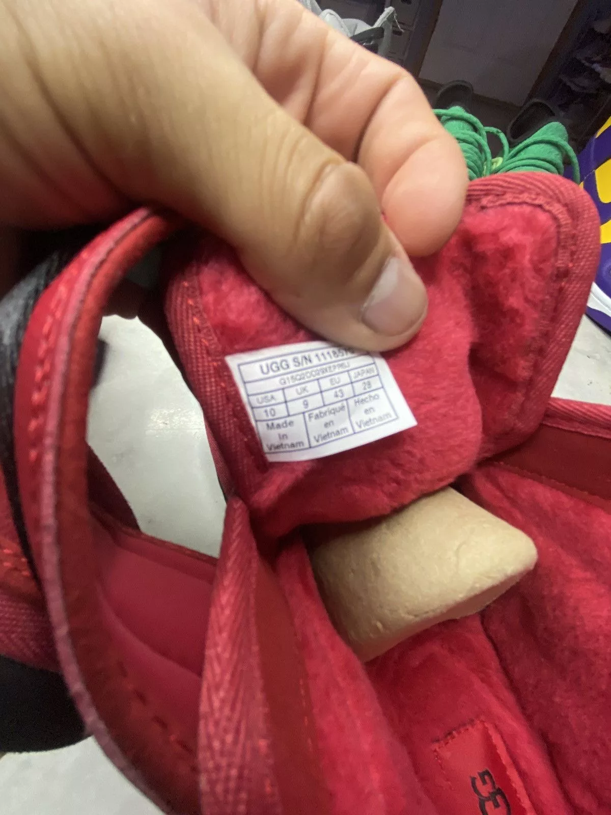 Ugg Hi Top Sneakers UGG strap boot red new