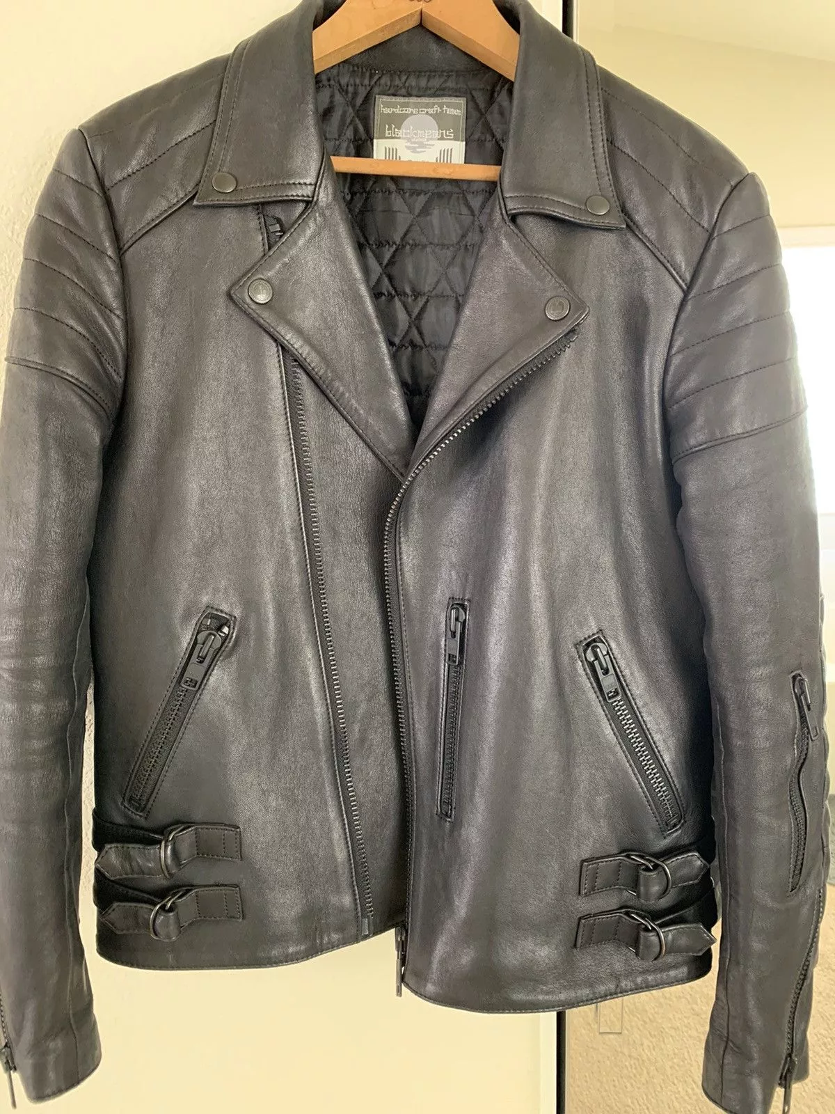 Blackmeans Leather Jackets Blackmeans Padded Sheepskin Double Rider