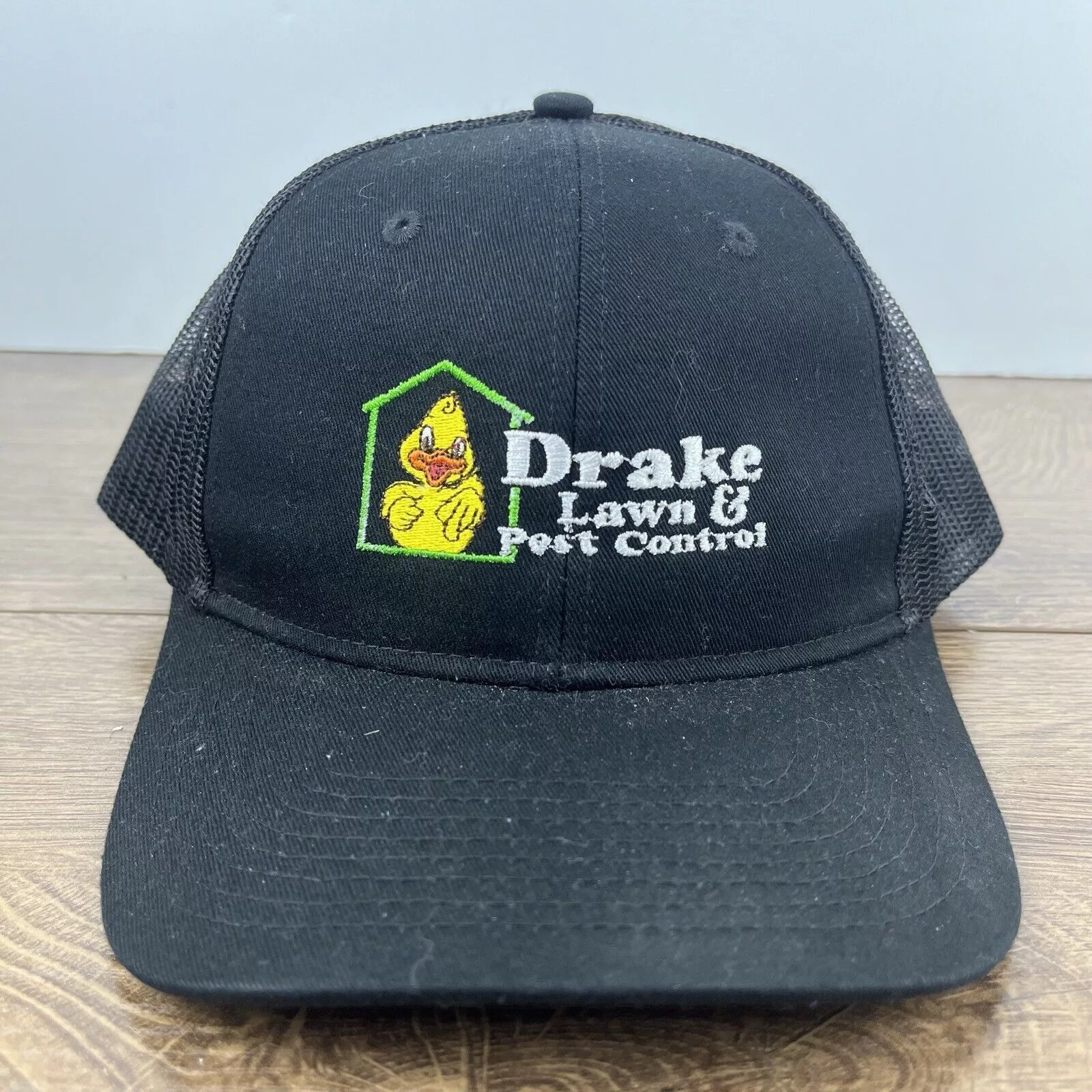 Other Hats Other Drakes Lawn & Pest Control Snapback Hat Black Hat Adjustable