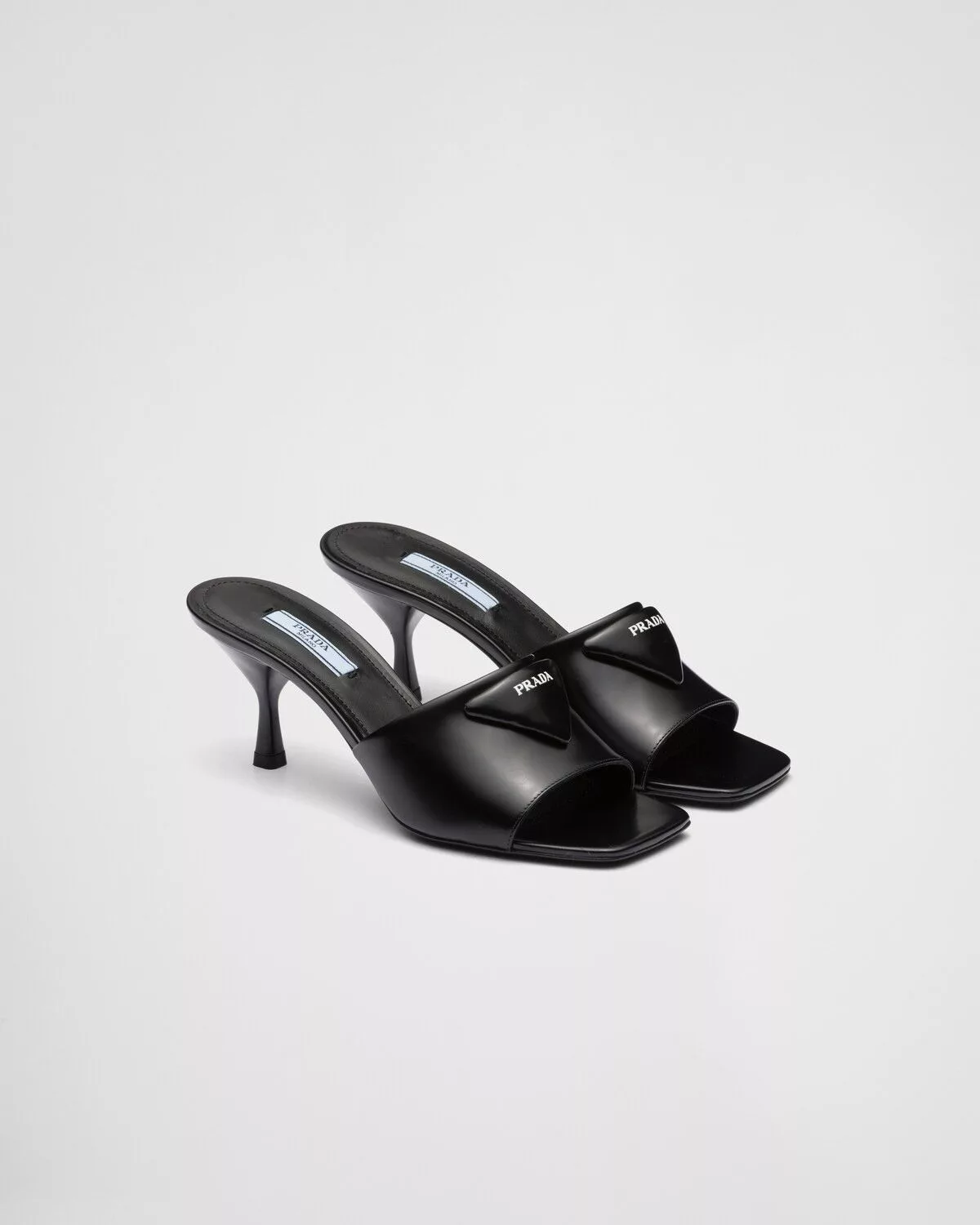 Prada Heels Prada o1la1rc1a0724 Heeled Slide in Black