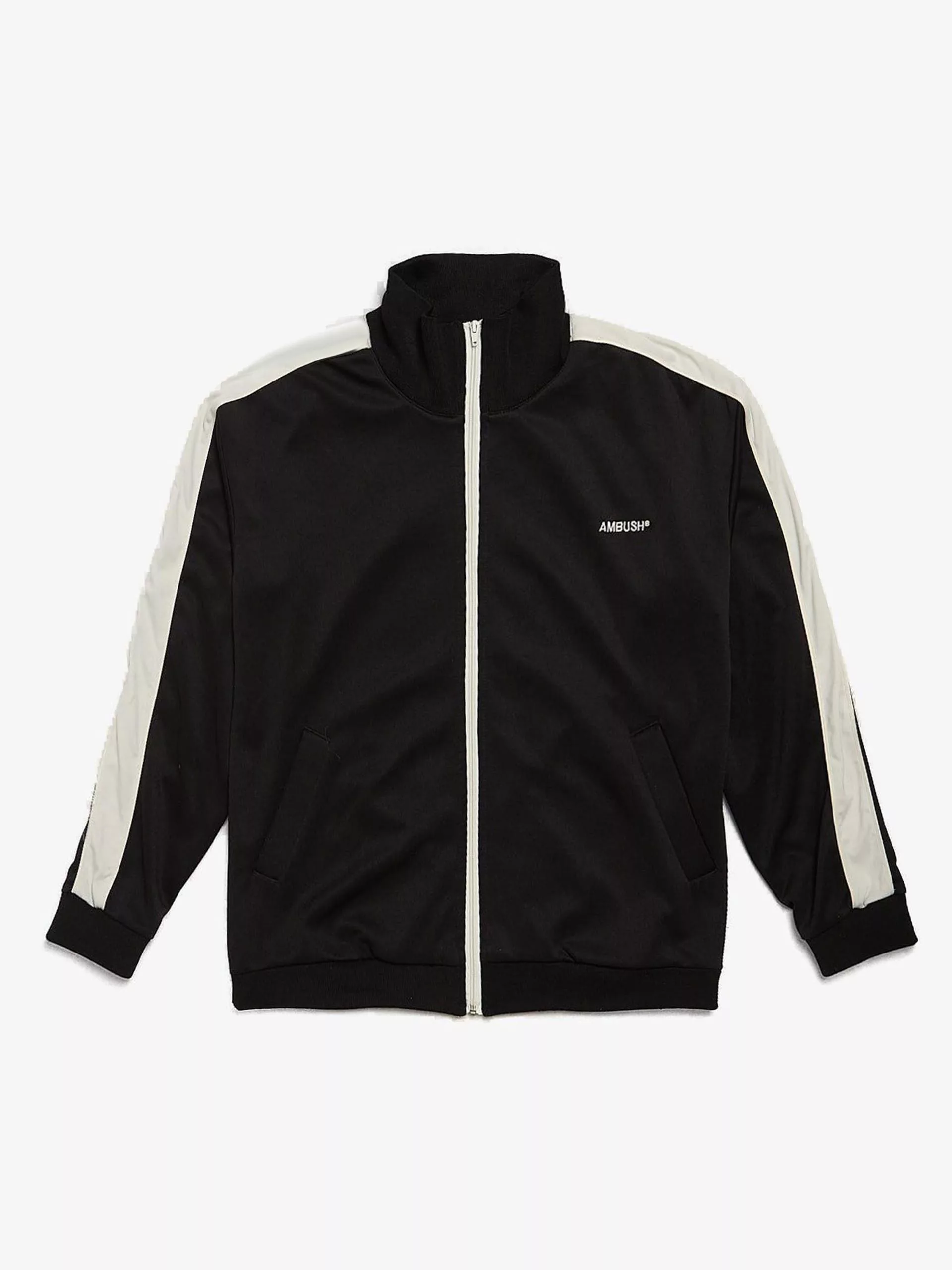 Ambush Design Parkas Ambush Design Black White Striped Polyester Zipped Jacket