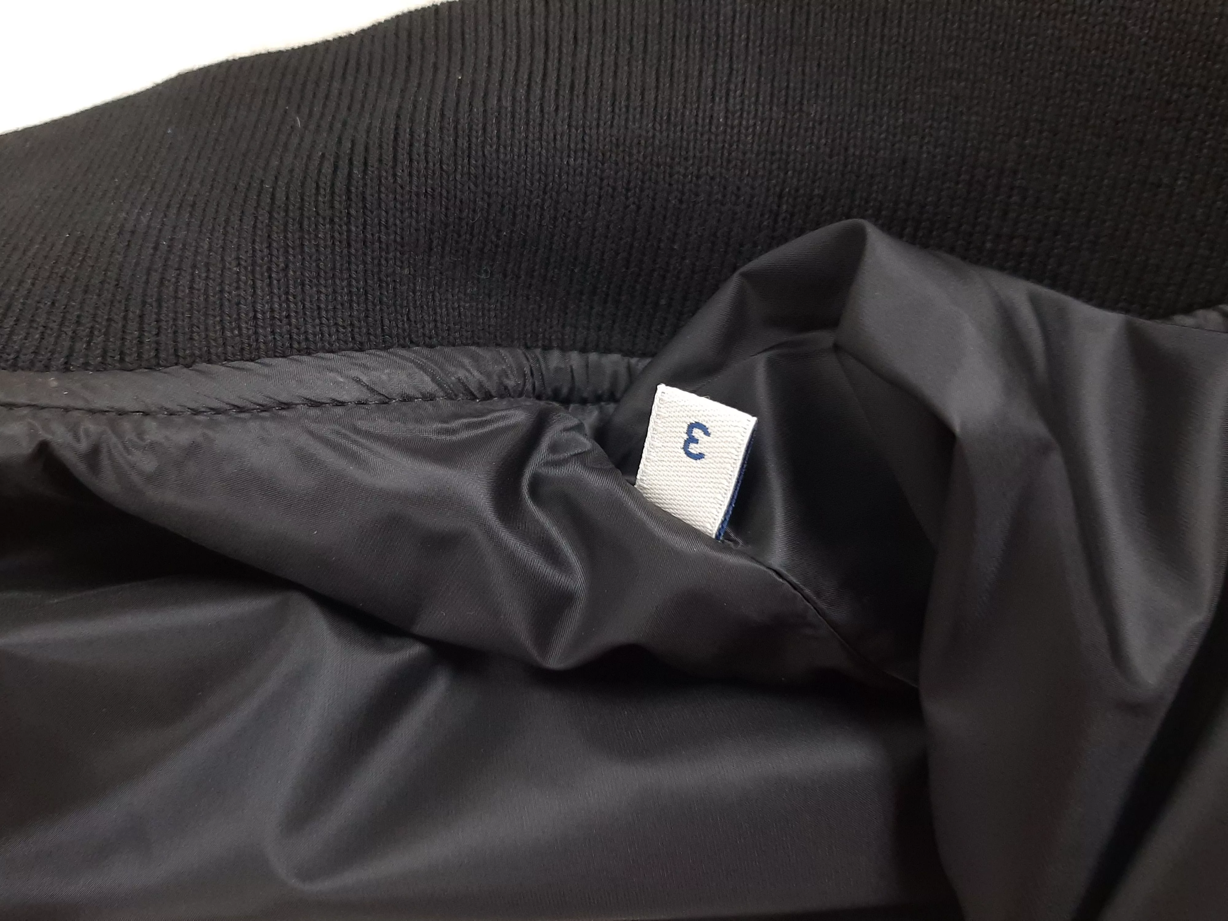 Fragment Design Light Jackets Fragment Design × Moncler Moncler x Fragment Bomber Varsity Jacket Men's Size 3 Gray