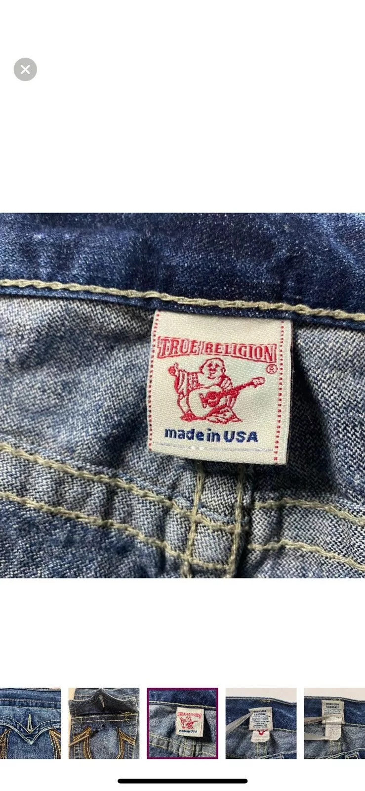 Vintage true religion denim jeans Black