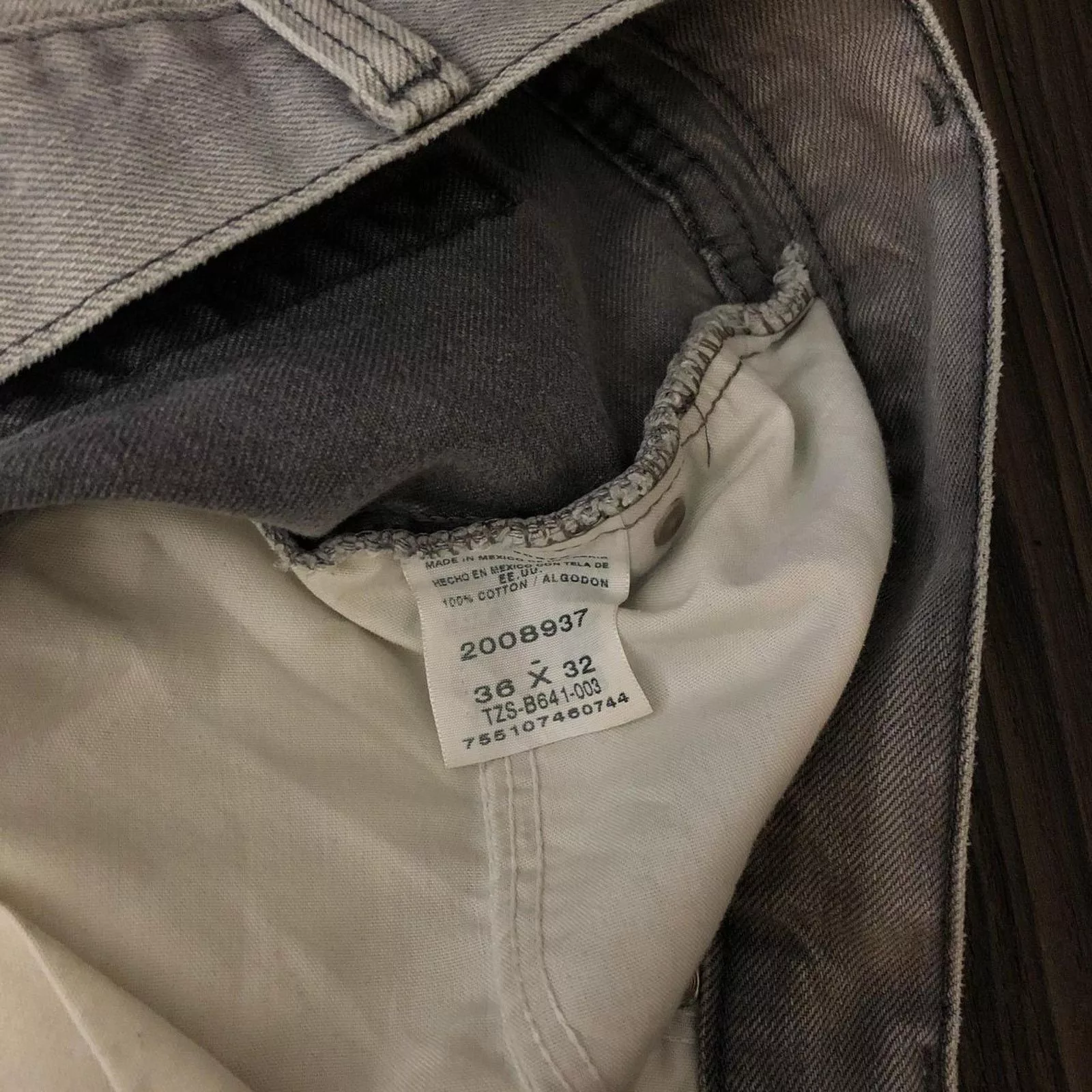 Lee Casual Pants Men’s Grey Distressed Lee Pants | 36x32 Gray