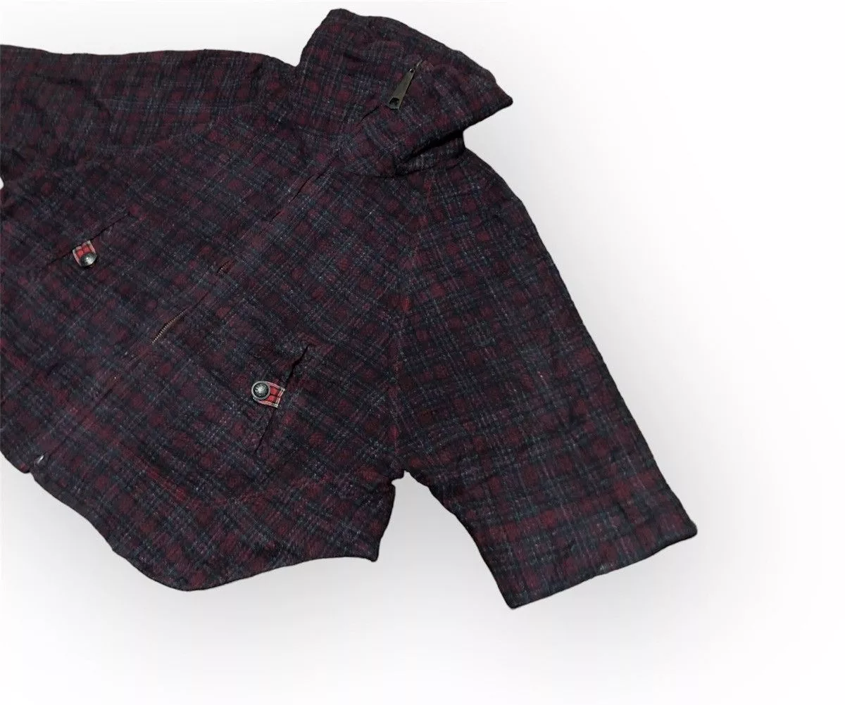 Designer Jackets Designer Pride Cape Jacket Red Tartan