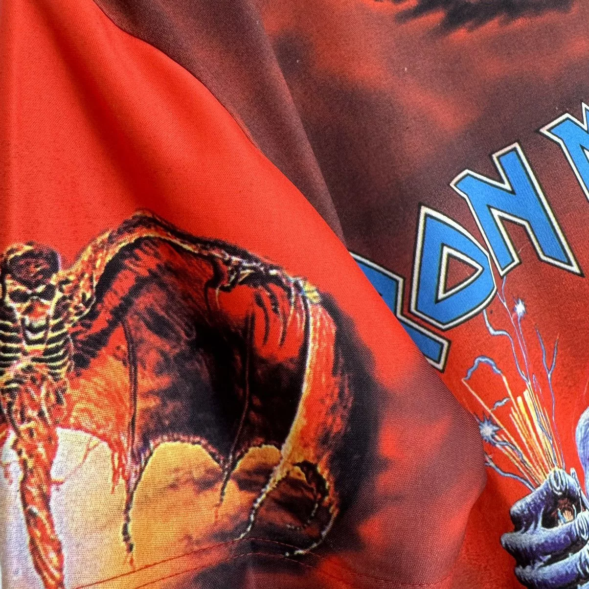 Band Tees Short Sleeve T Shirts Band Tees Vintage 90s Iron Maiden A Real Dead One Japan All Over Shirt Multi