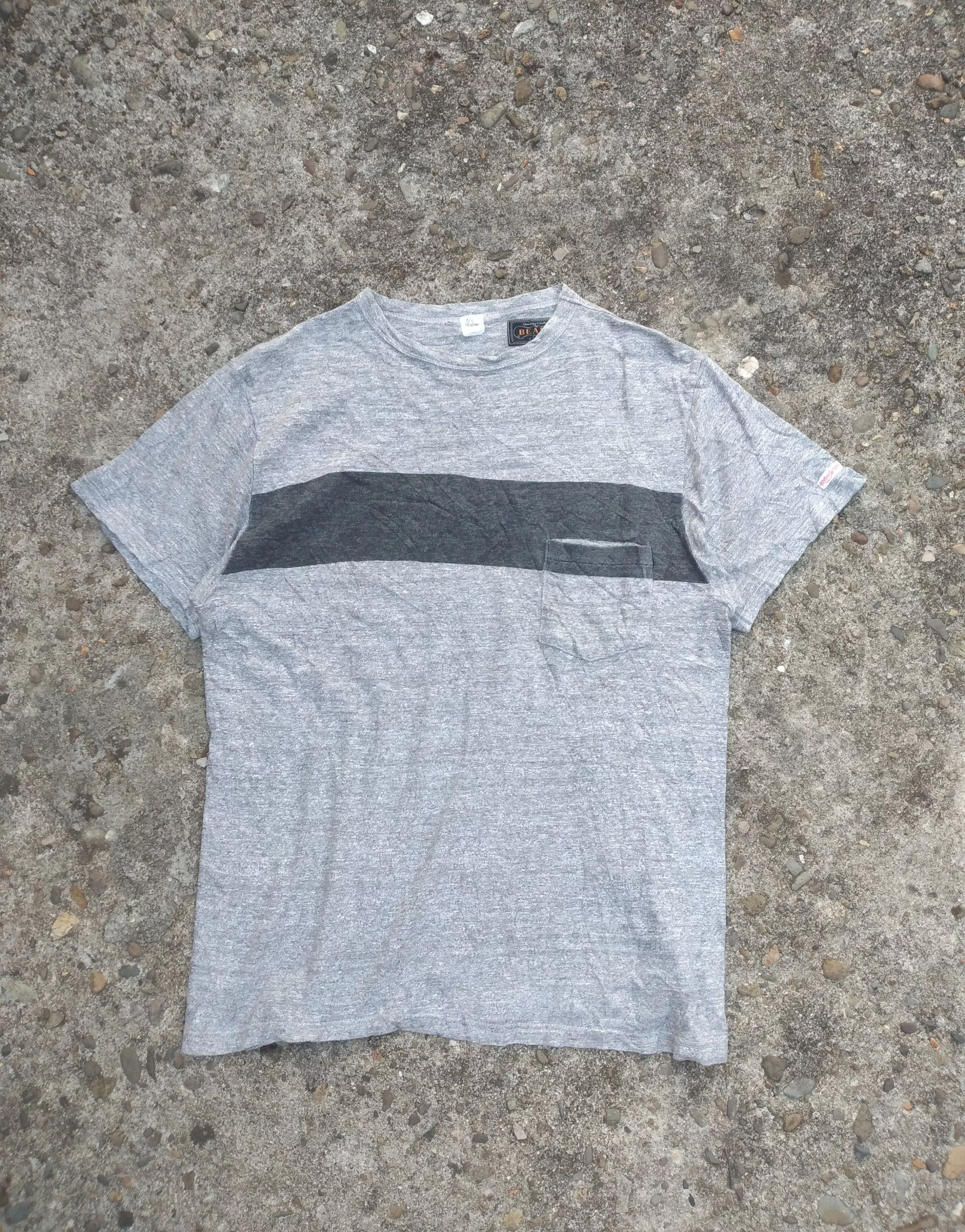 Beams Plus Short Sleeve T Shirts Beams Plus × Kaptain Sunshine Kaptain Shusuine x Beams Pocket tee Gray