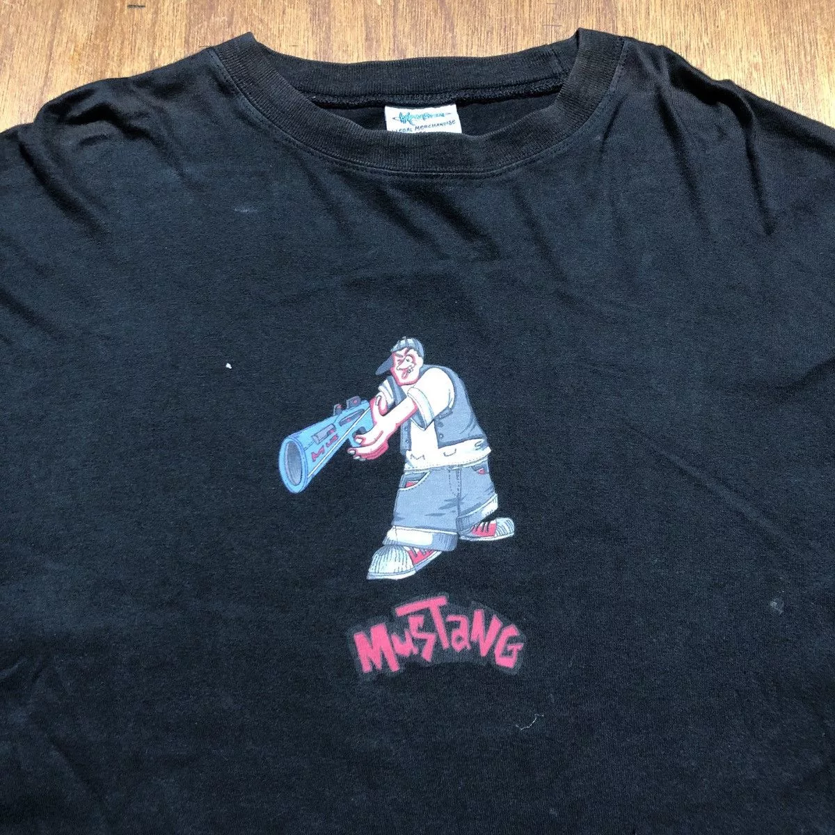 Rap Tees Long Sleeve T Shirts Rap Tees Rap Tee “MusTang” Black