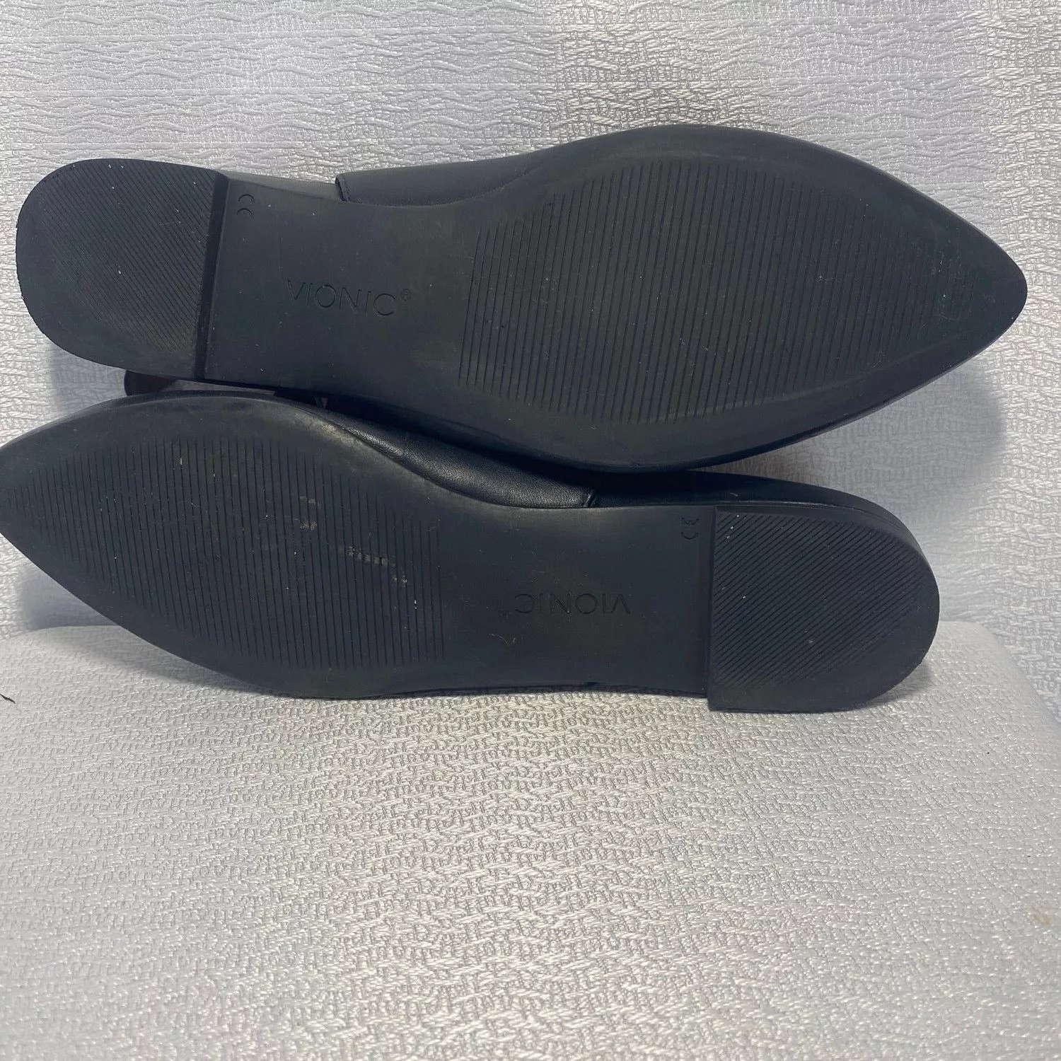 Vionic Flats Vionic Black Jade Npa Womens Leather Slip On Slingback sz 11
