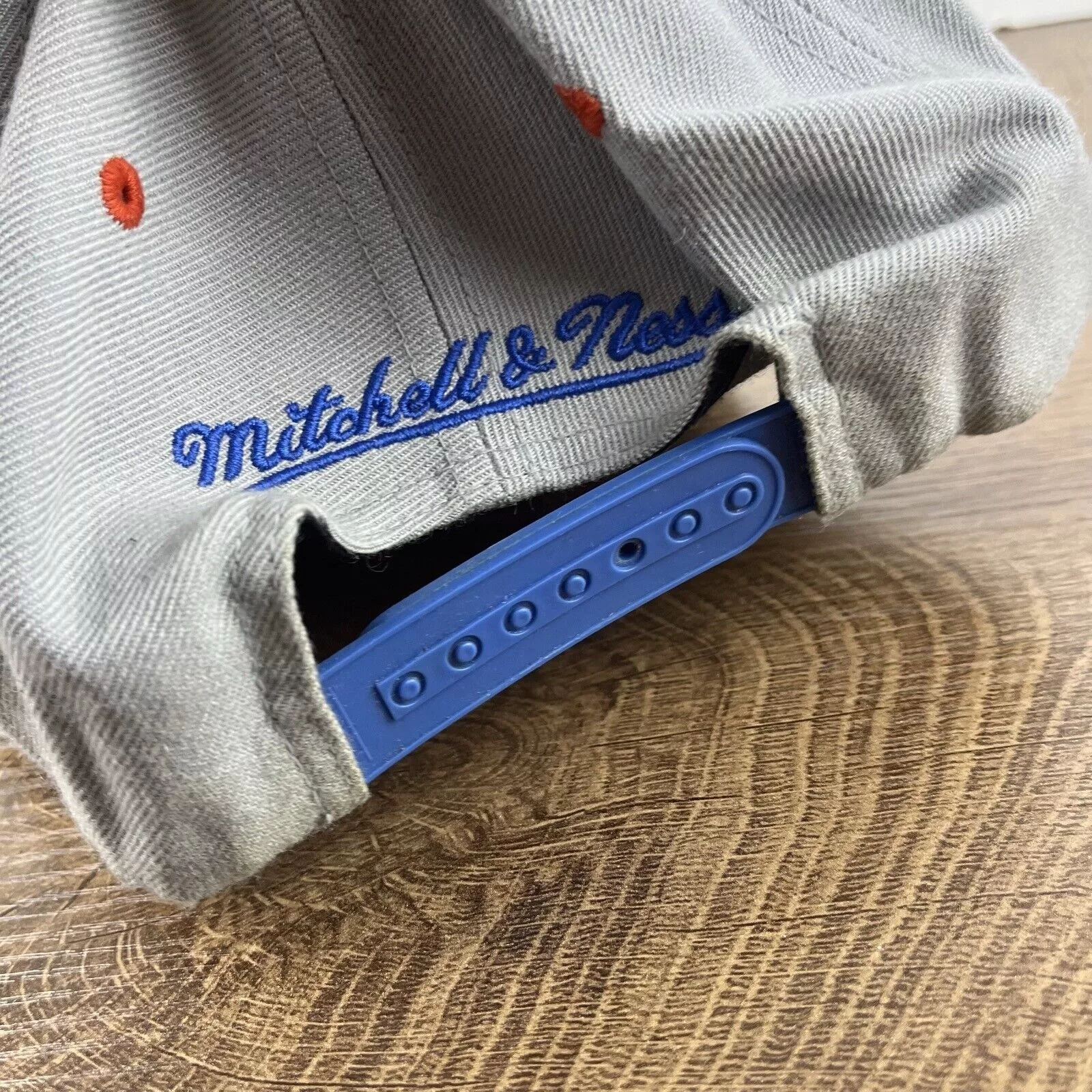 Mitchell & Ness Hats Oklahoma City Thunder Hat Mitchell & Ness Snapback Gray Hat
