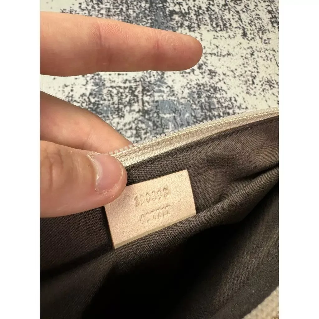 Gucci Shoulder Bags Gucci GG Pochette Monogram Bag Beige