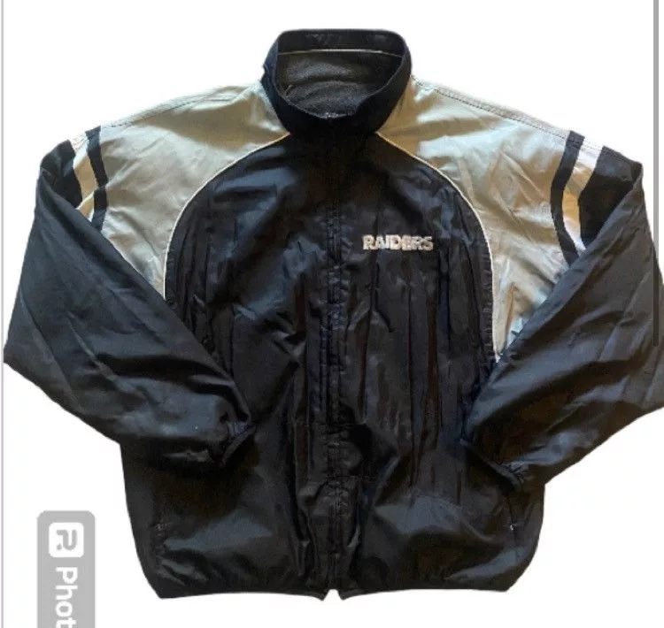 G-III Light Jackets G-III Vintage Reversible Raiders Jacket Black