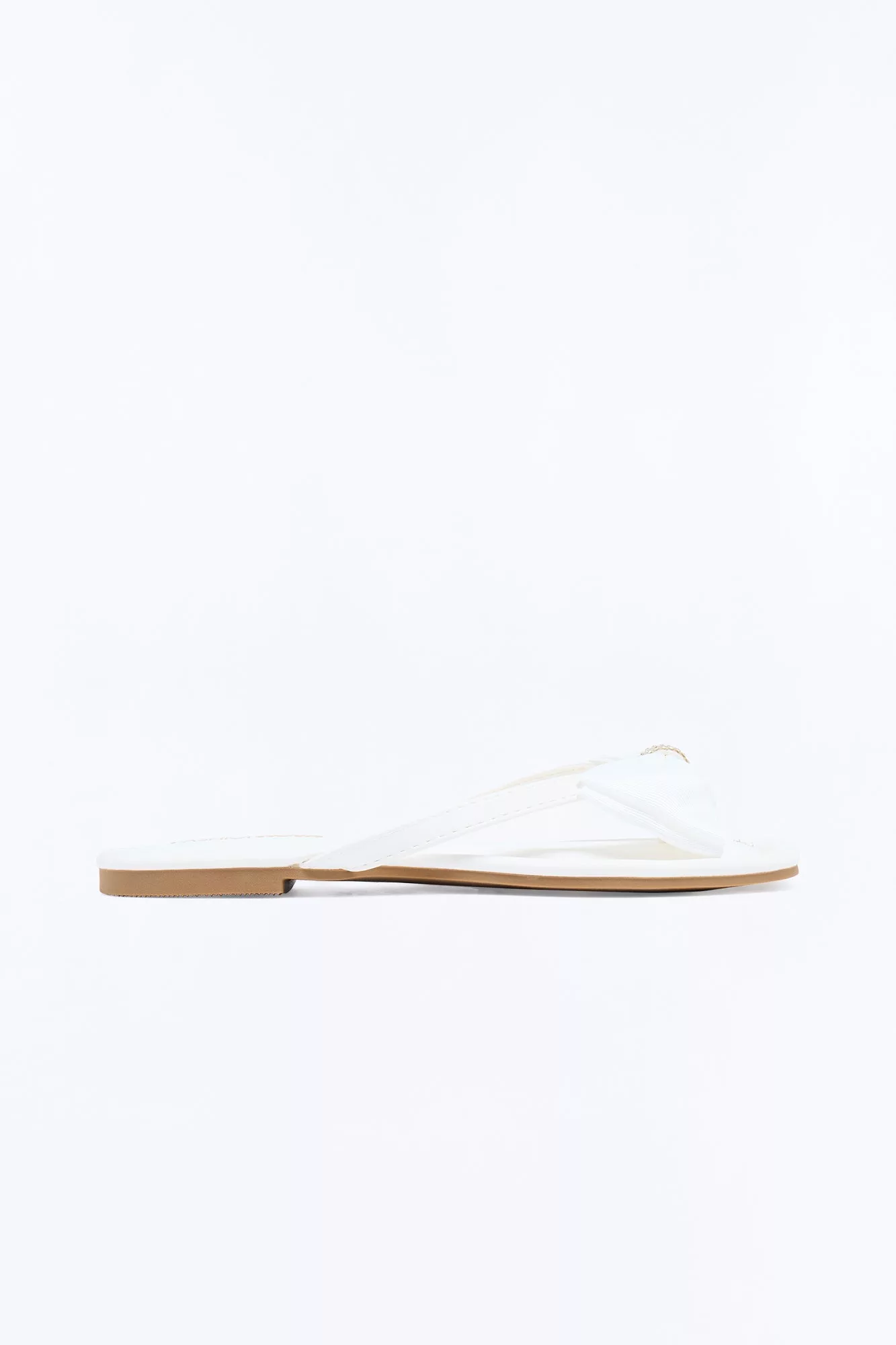 Carli Bow Flip Flops - White