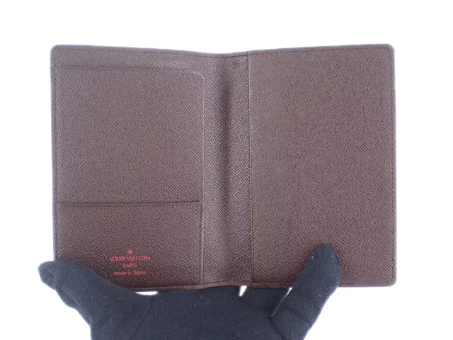 Louis Vuitton Wallets Louis Vuitton Damier Ebene Brown Passport Holder