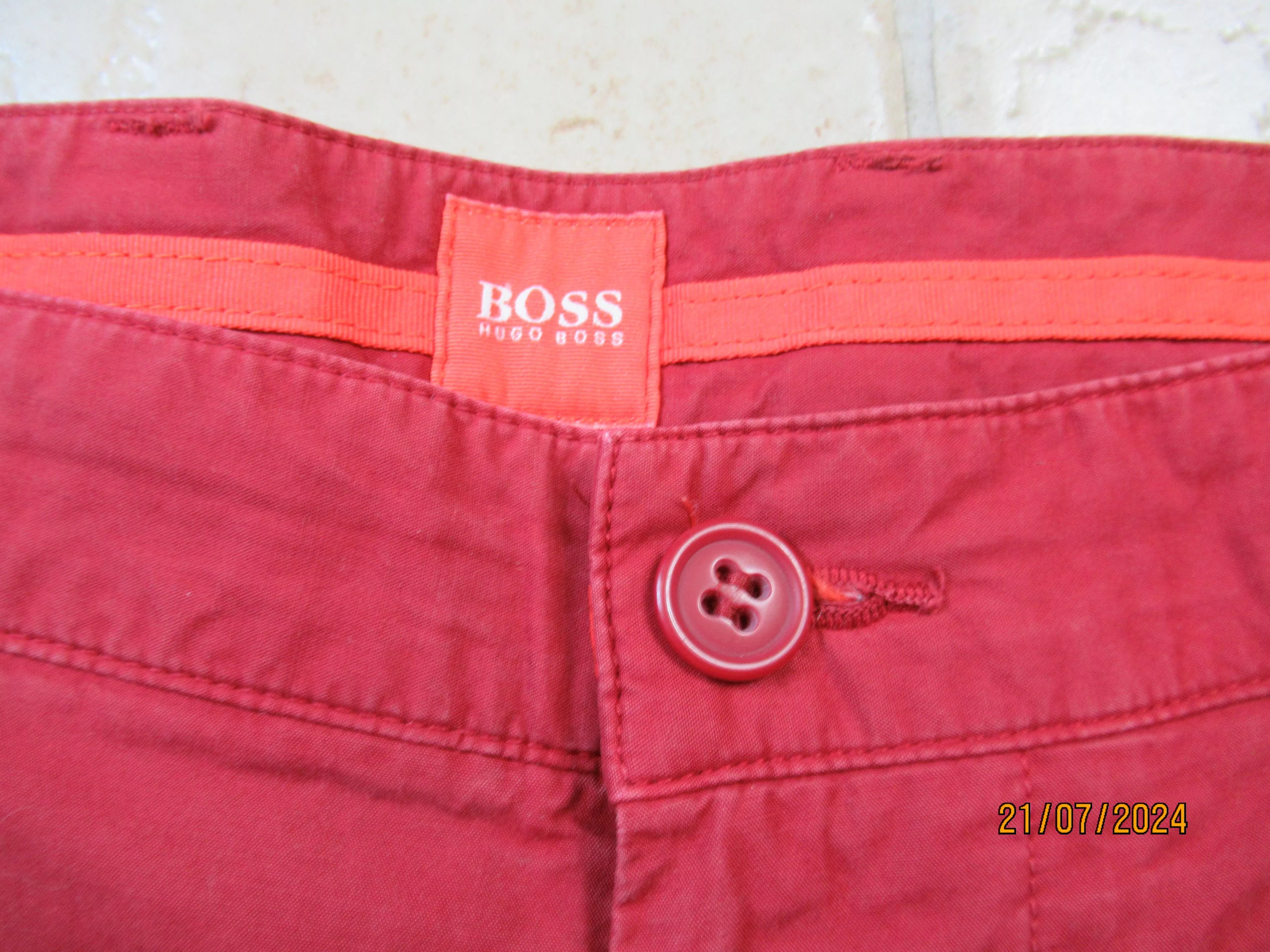 Hugo Boss Shorts Hugo Boss Riso red shorts