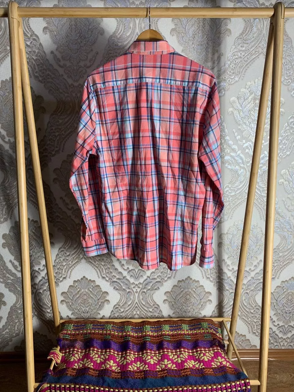 Barbour Shirts Button Ups Barbour × Vintage VERY RARE BARBOUR OXFORD CHECK 3 TAILORED SHIRT RETRO Y2K Pink Streetwear
