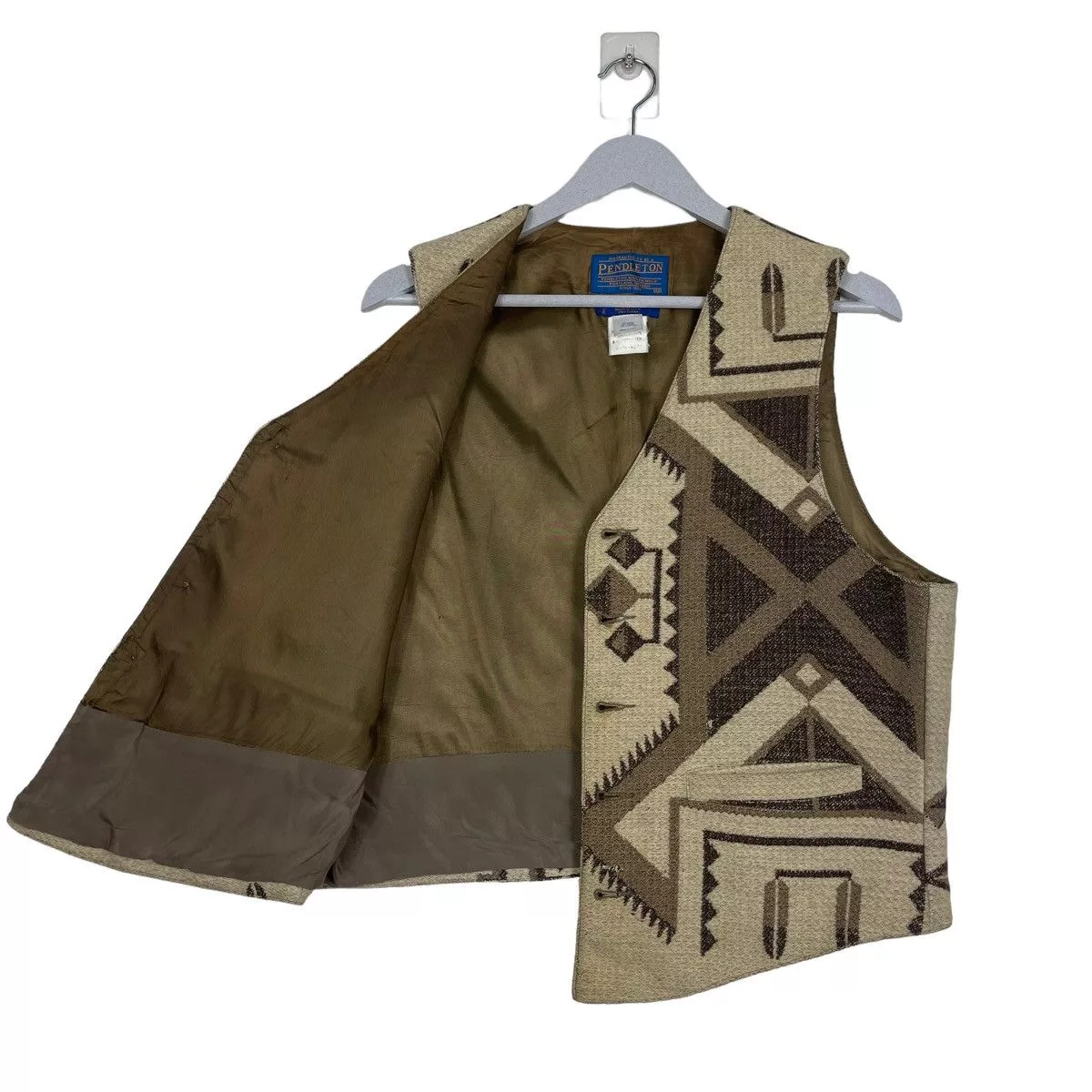 Pendleton Vests Pendleton 💥NAVAJO WESTERN BUTTON VEST Brown