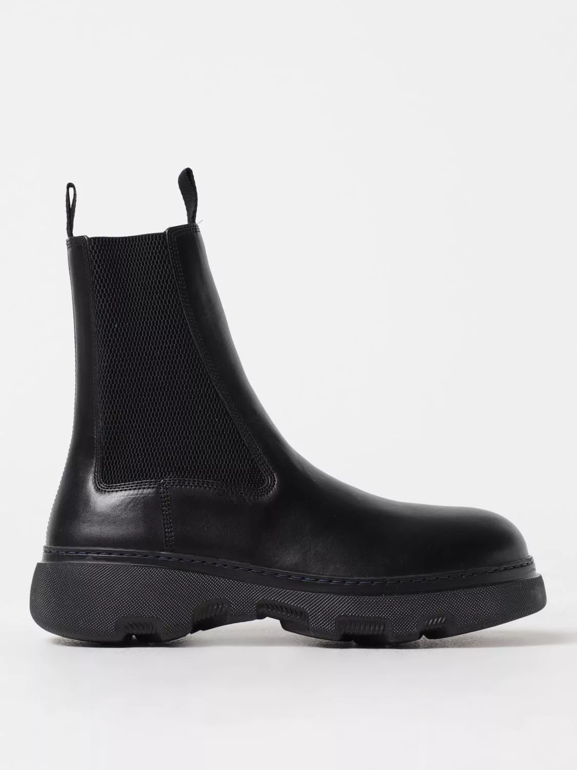 Burberry Boots Burberry Creeper Leather Chelsea Boots Black