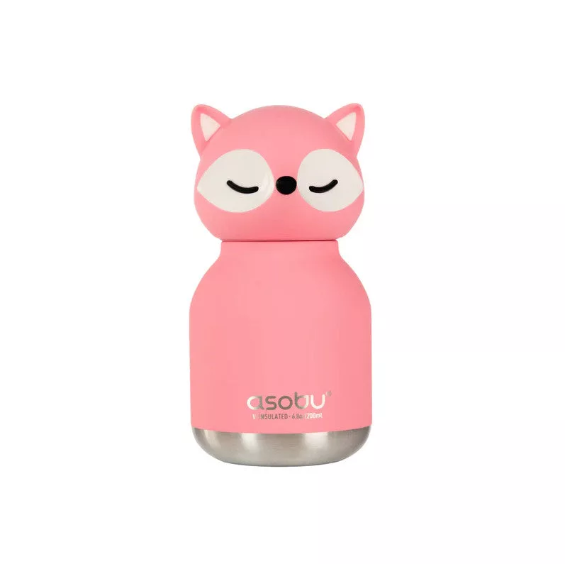 Stainless Water Bottle Mini Bestie Pink Fox