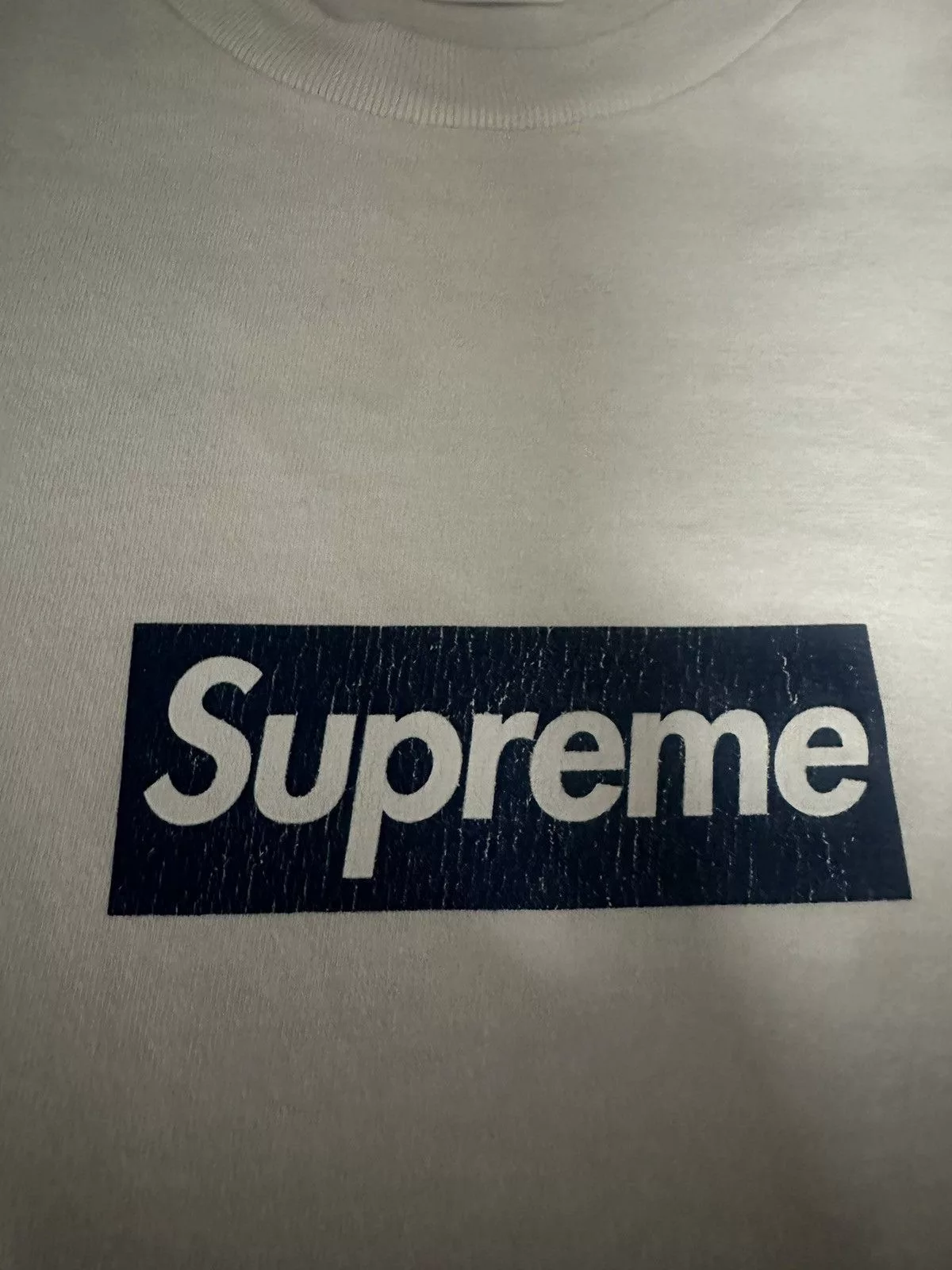 MLB Short Sleeve T Shirts MLB × Supreme Supreme x MLB Yankees Tee White