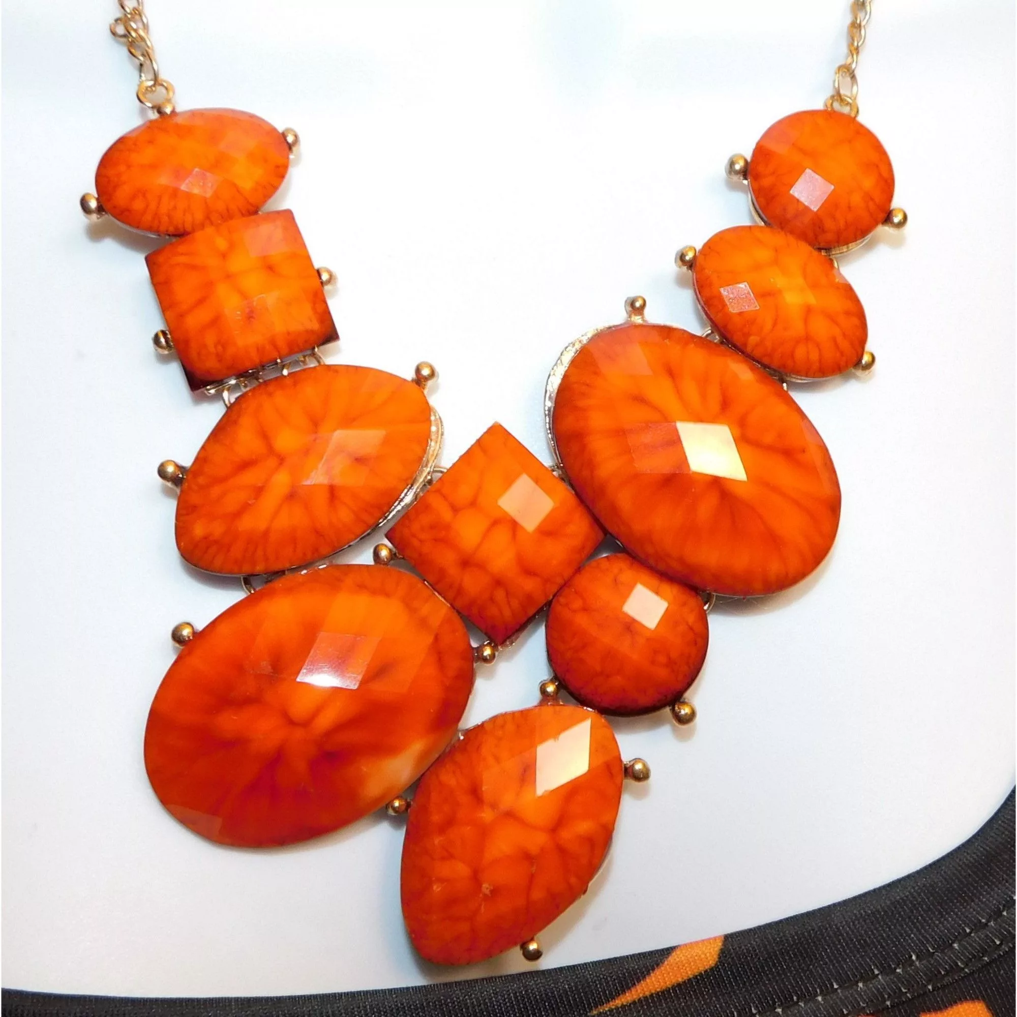 Other Necklaces Other Acrylic Lava Statement Necklace Multi